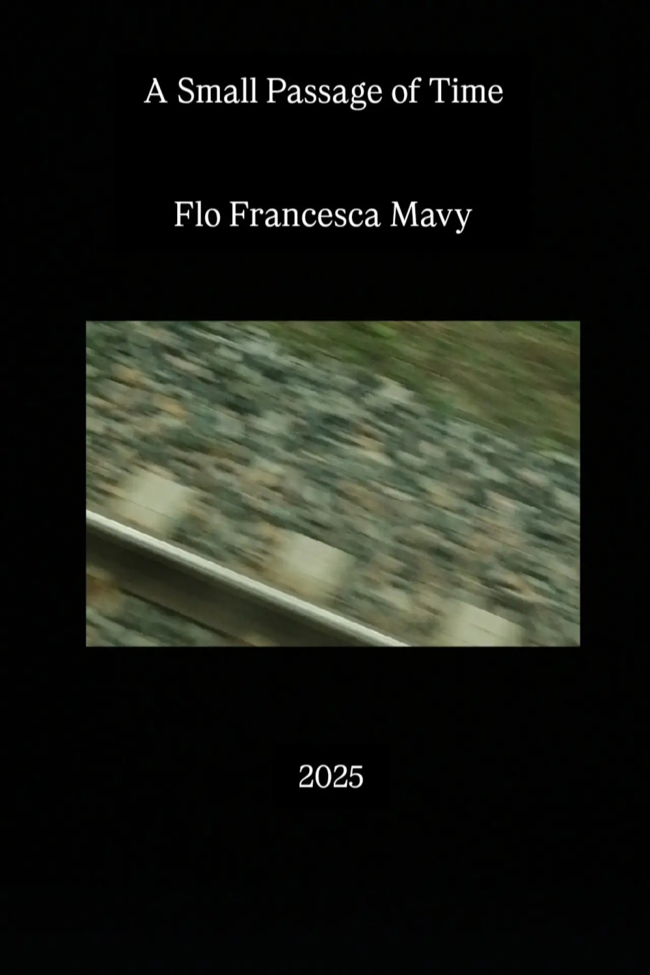 Plakat filmowy "A Small Passage of Time"