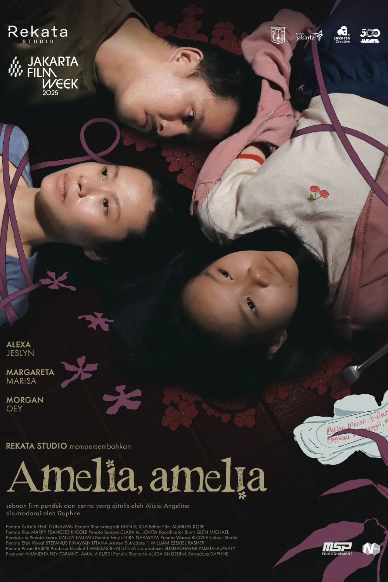 Plakat filmowy "Amelia, Amelia"