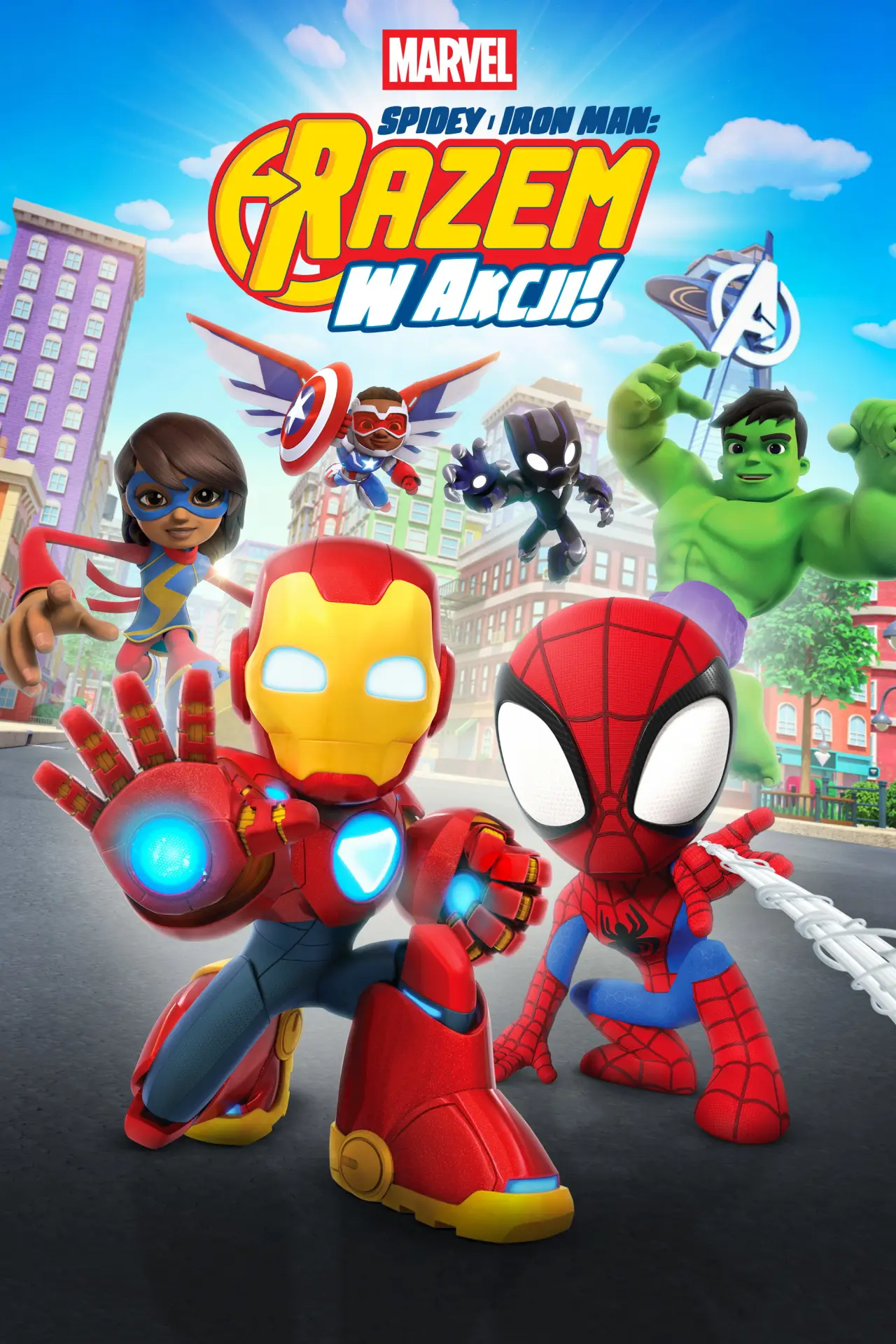 Plakat filmowy "Spidey i Iron Man: razem w akcji!"