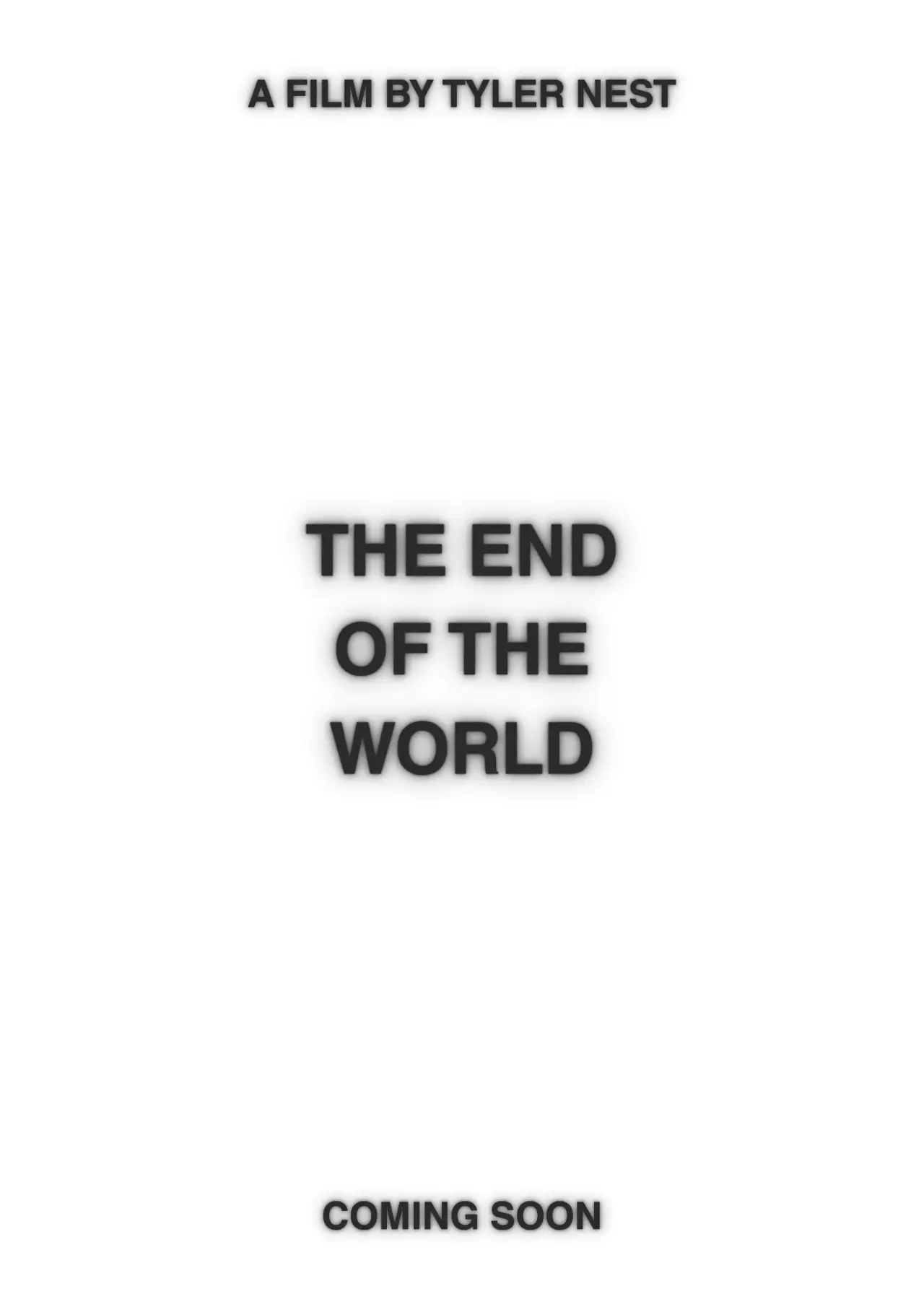 Plakat filmowy "The End of the World"