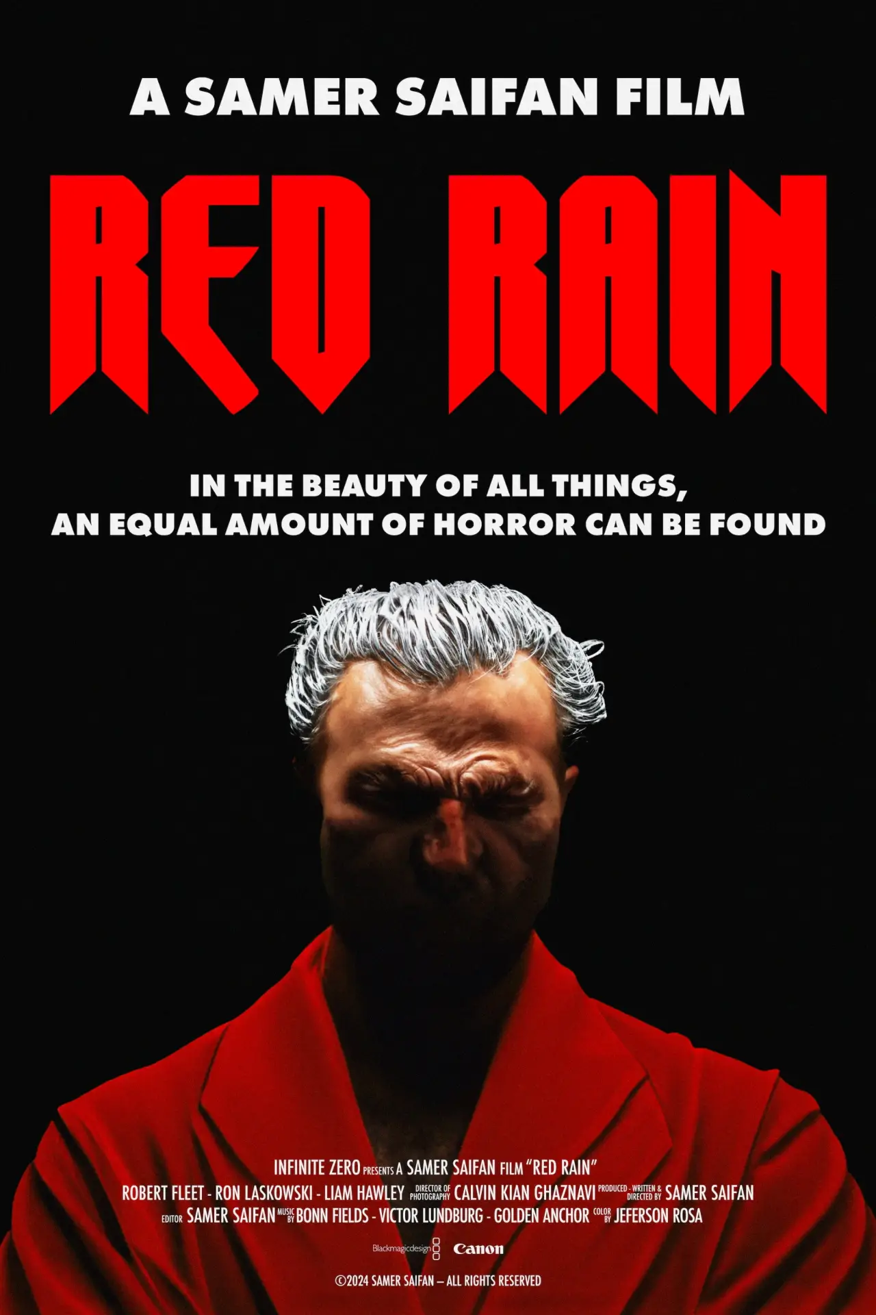 Plakat filmowy "Red Rain"