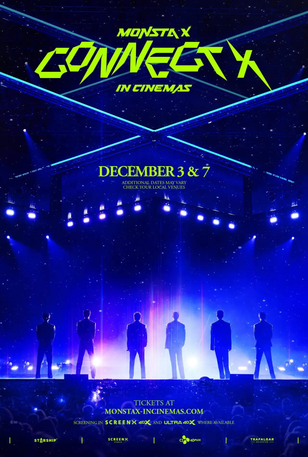 Plakat filmowy "몬스타엑스 : 커넥트엑스 인 시네마"