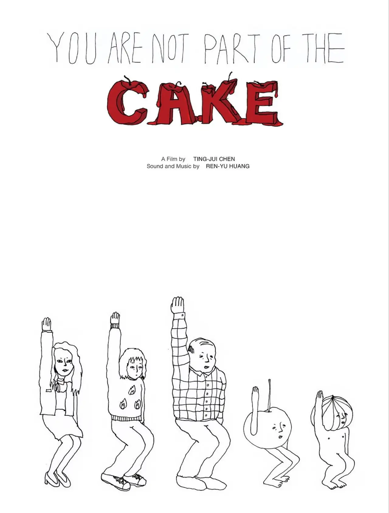 Plakat filmowy "Nie jesteś częścią tortu"