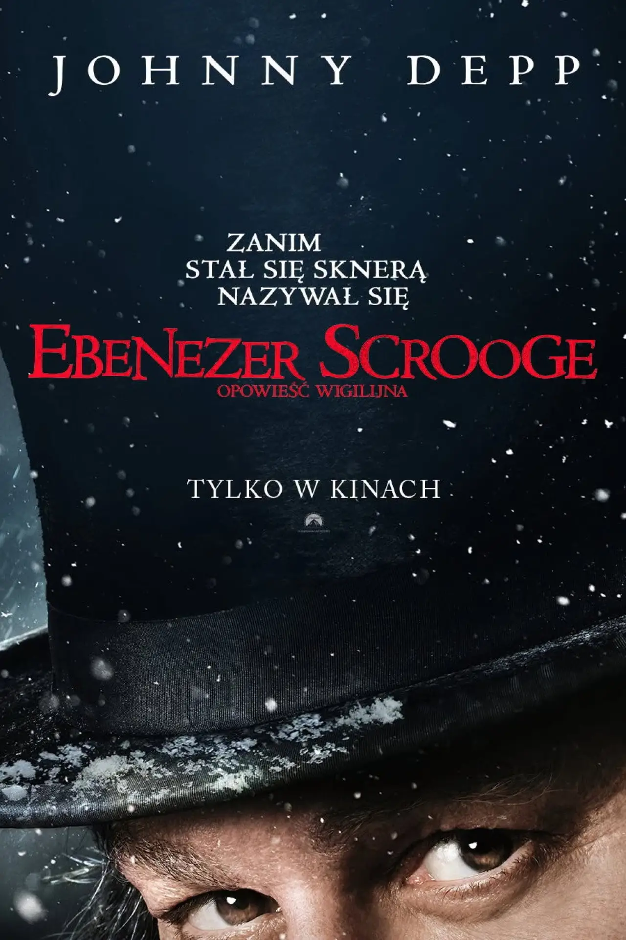 Plakat filmowy "Ebenezer Scrooge. Opowieść wigilijna"