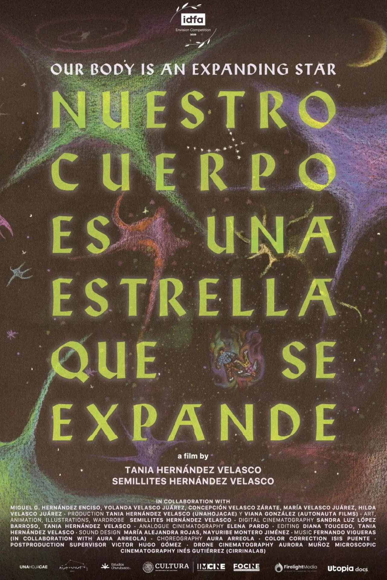 Plakat filmowy "Nuestro cuerpo es una estrella que se expande"