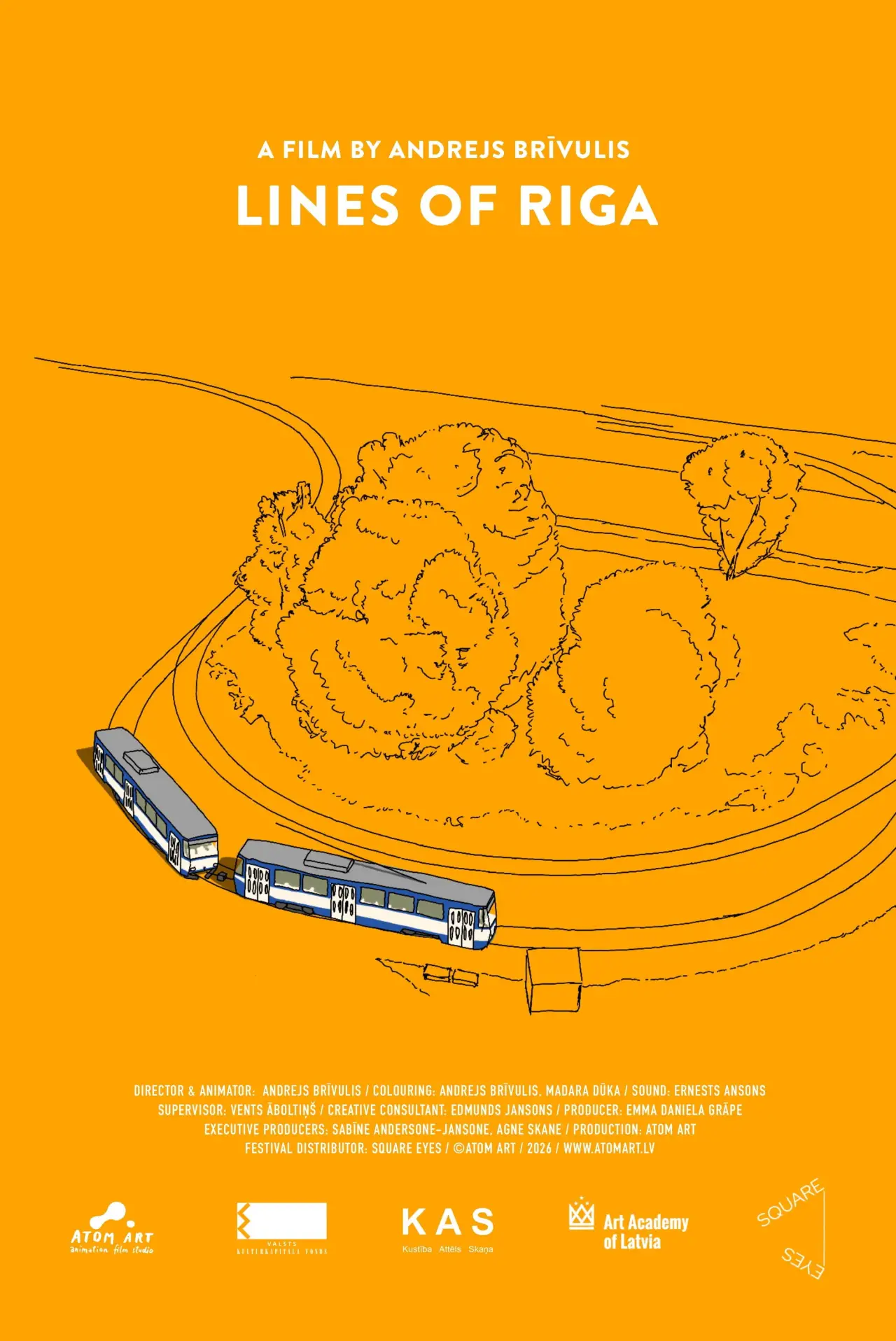 Plakat filmowy "Rīgas līnijas"
