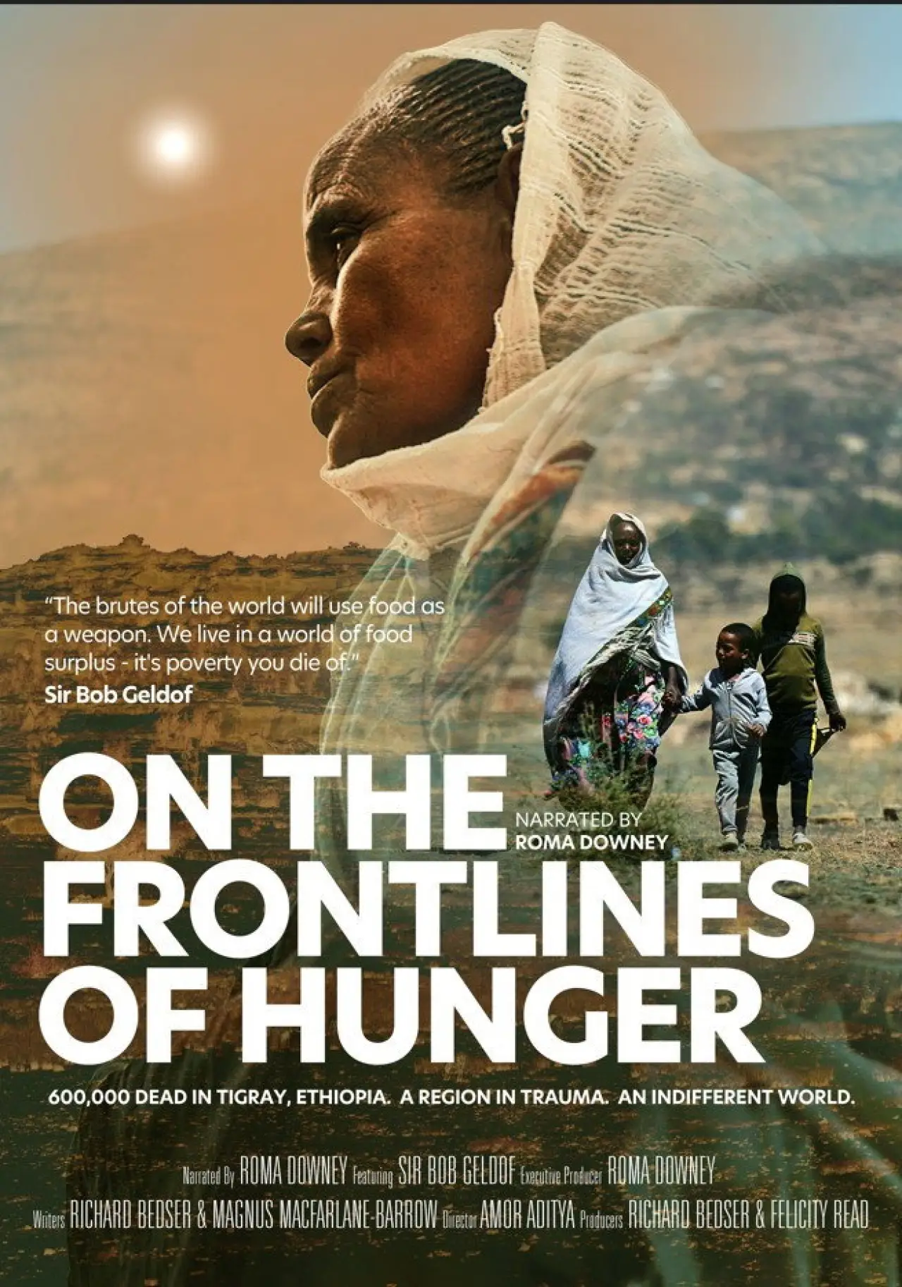 Plakat filmowy "On the Frontlines of Hunger"
