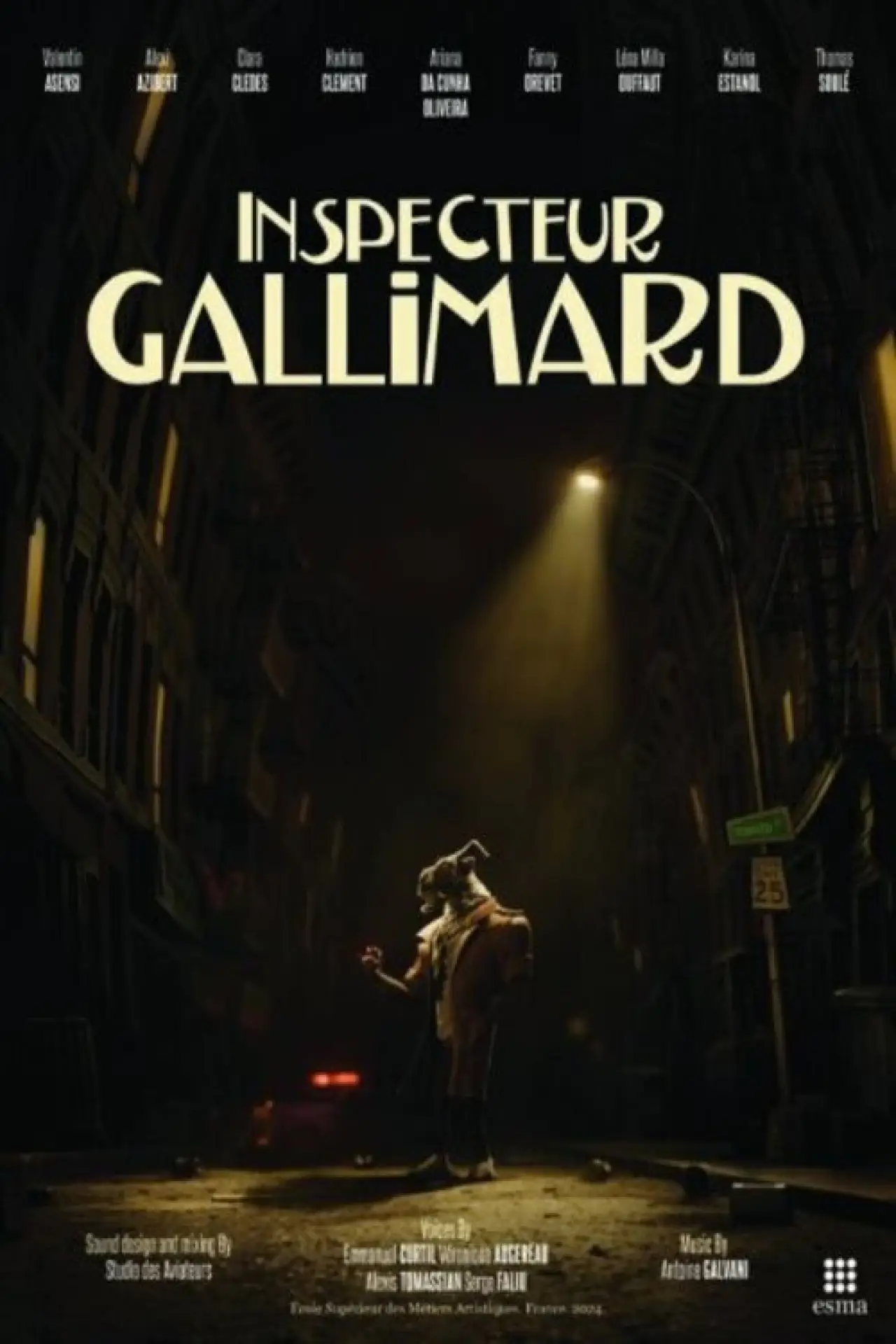 Plakat filmowy "Inspecteur Gallimard"