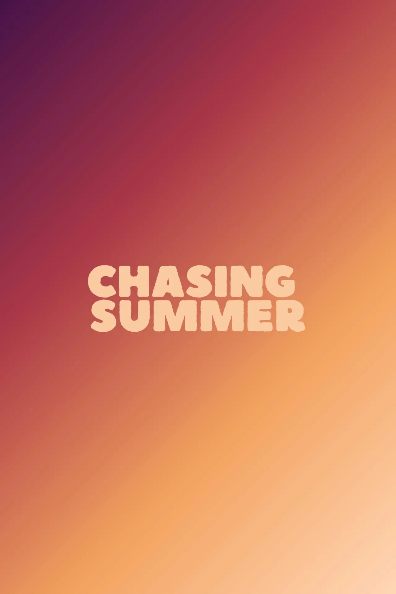 Plakat filmowy "Chasing Summer"