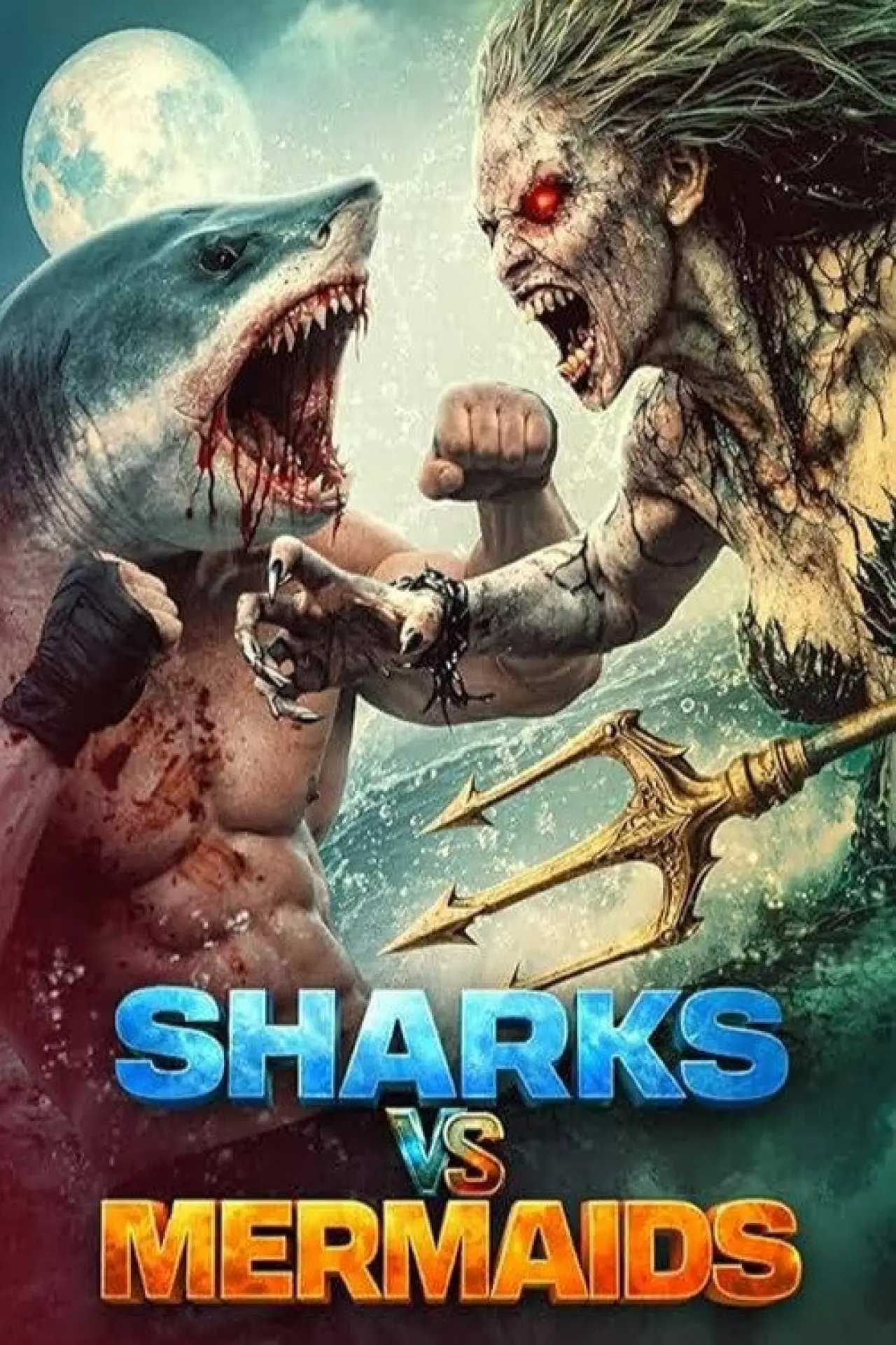 Plakat filmowy "Mermaid Vs. Shark"