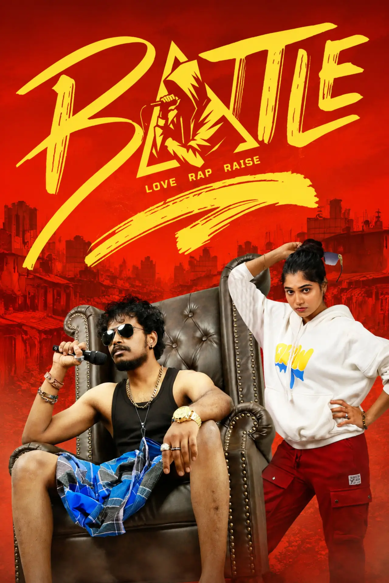 Plakat filmowy "பேட்டில்"