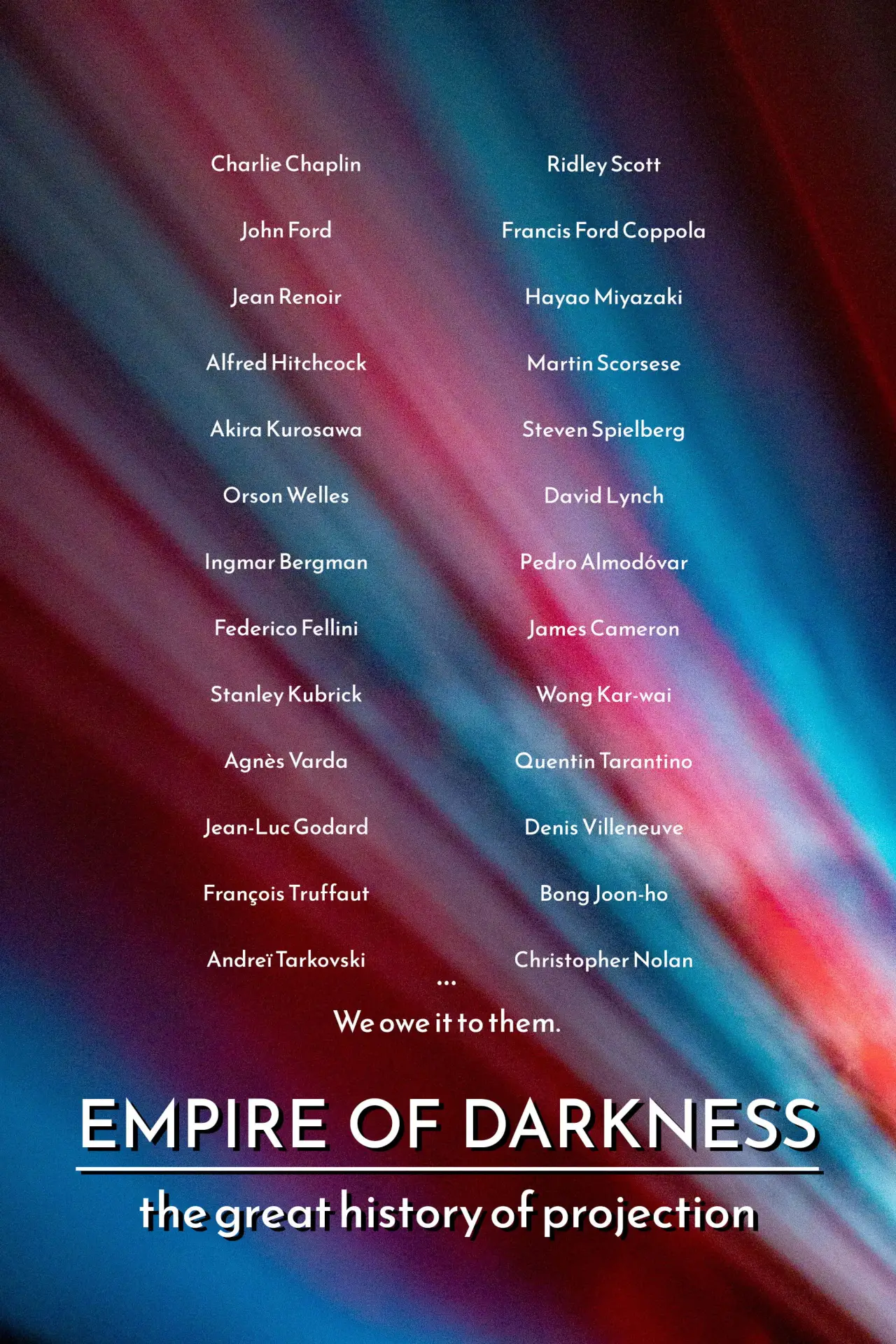 Plakat filmowy "Empire of Darkness - La Grande Histoire du Cinéma"