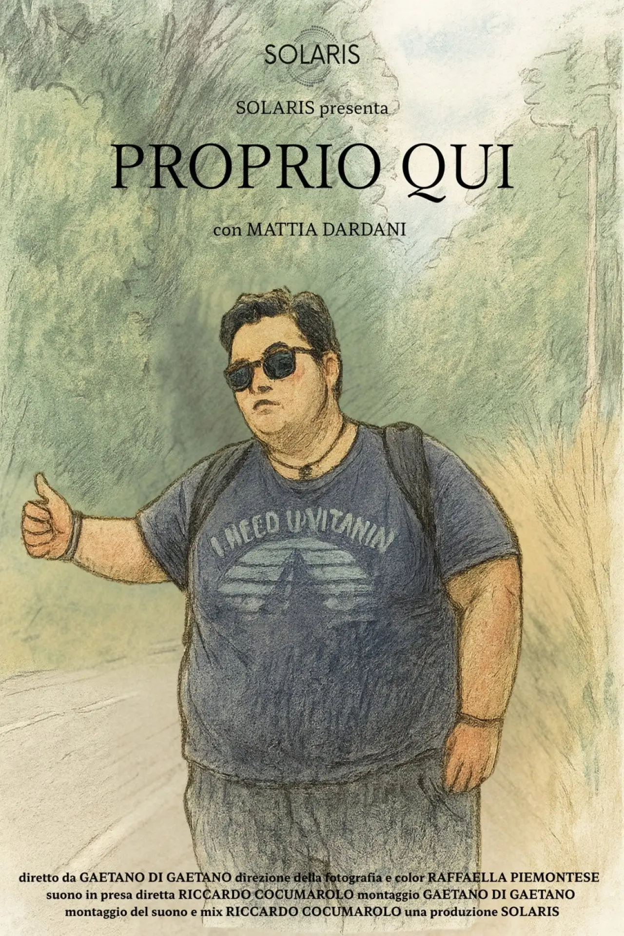 Plakat filmowy "Proprio qui"