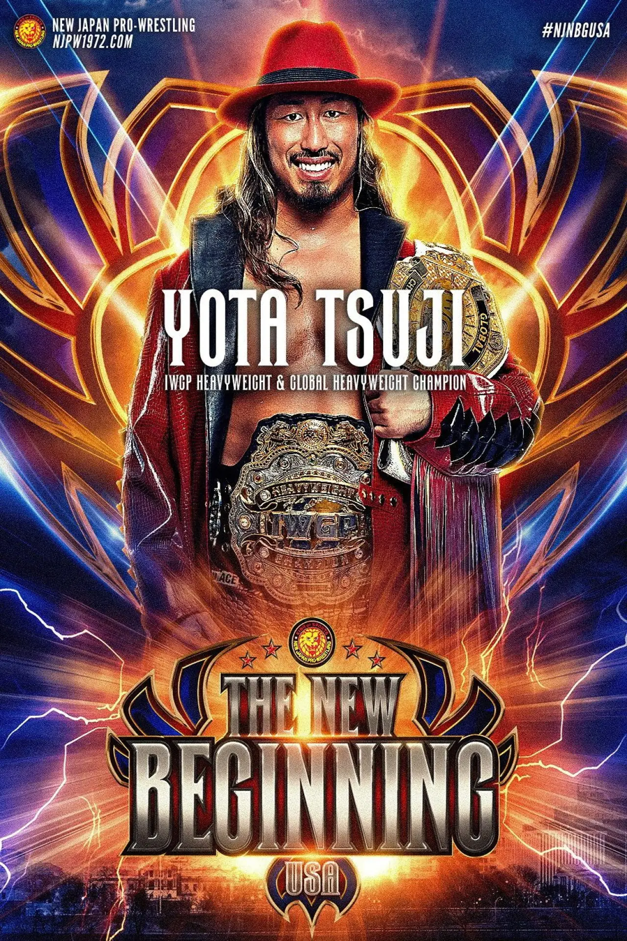Plakat filmowy "NJPW The New Beginning USA 2026"