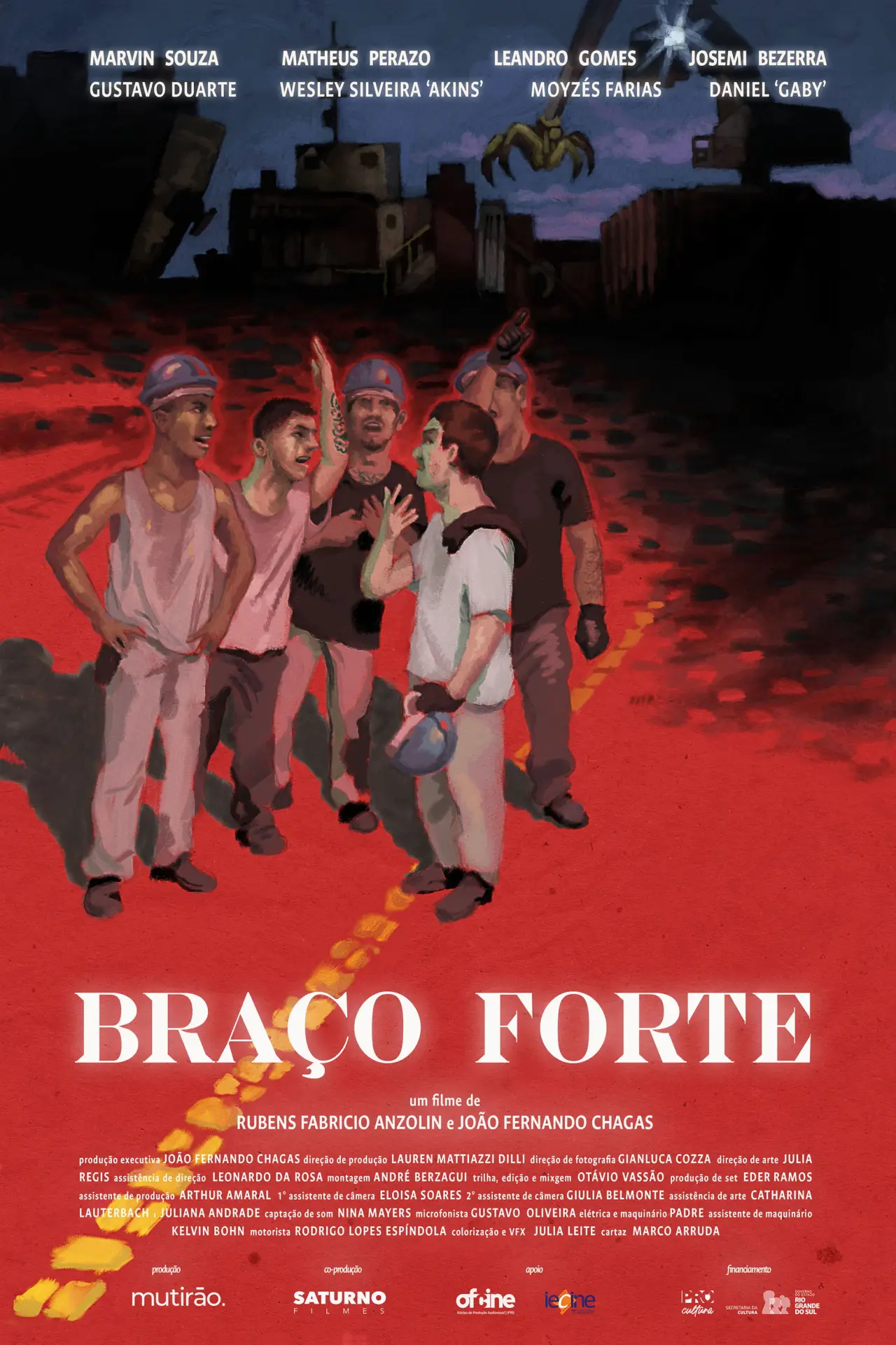 Plakat filmowy "Braço Forte"