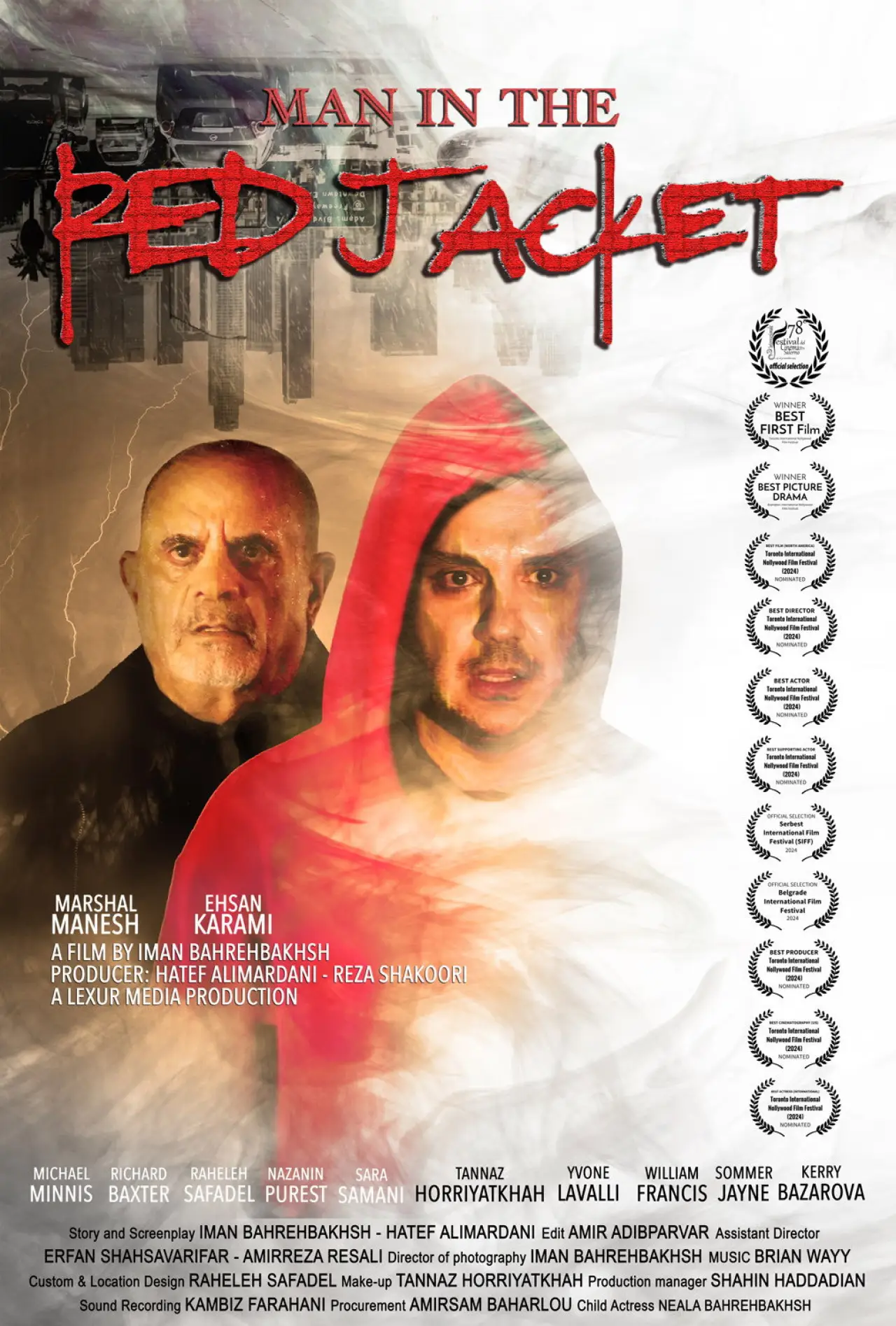 Plakat filmowy "Man in the Red Jacket"