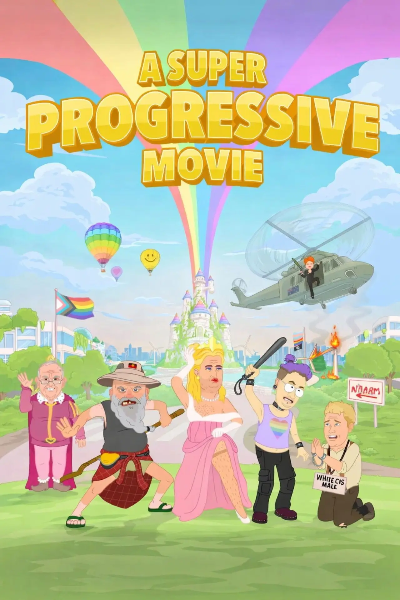 Plakat filmowy "A Super Progressive Movie"