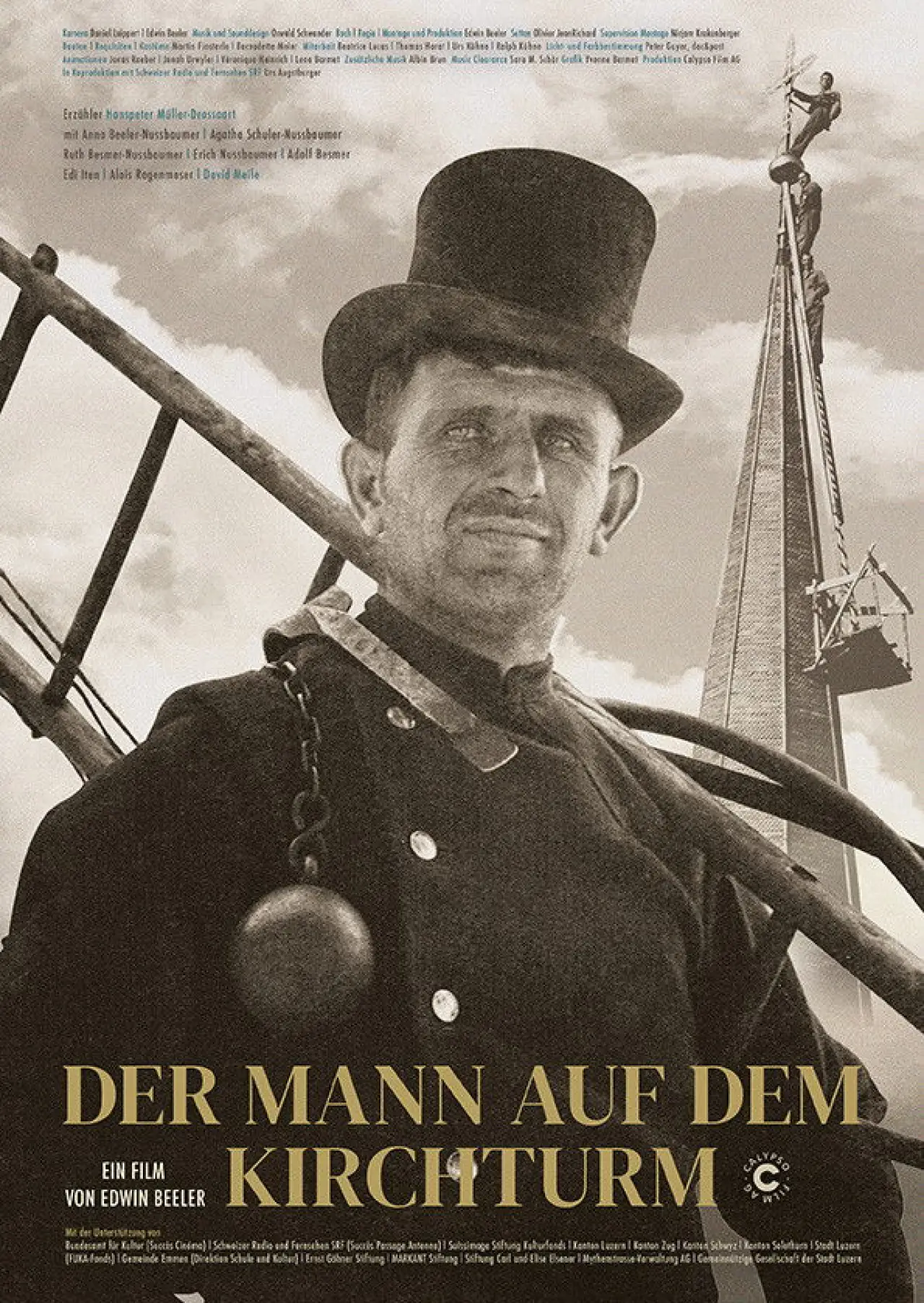 Plakat filmowy "Der Mann auf dem Kirchturm"