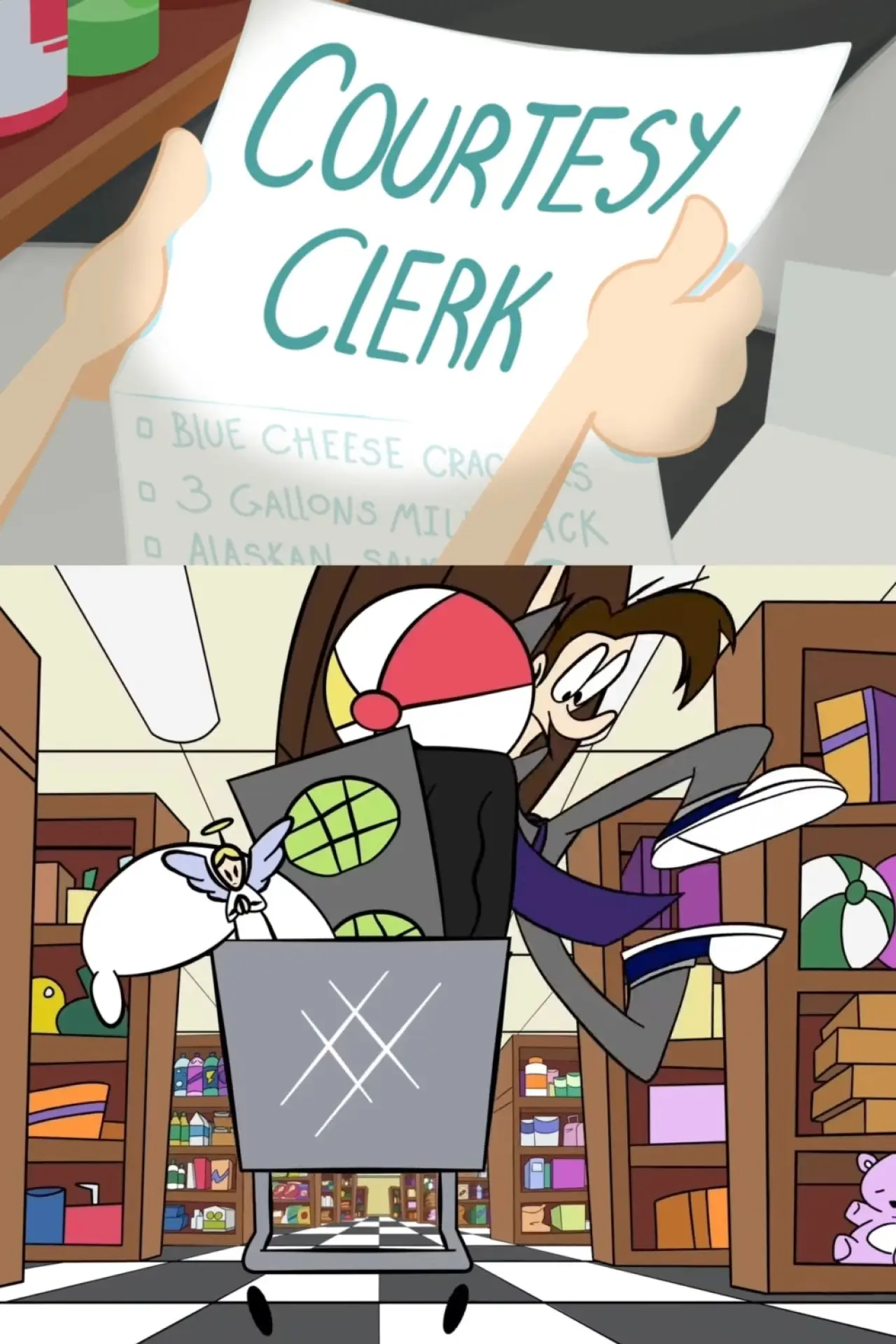 Plakat filmowy "Courtesy Clerk"