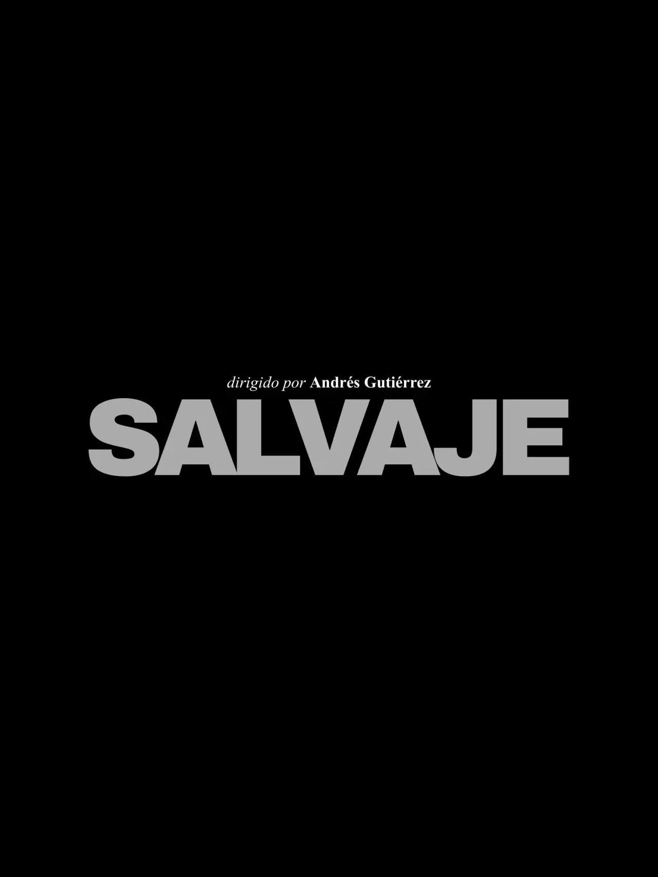 Plakat filmowy "Salvaje"