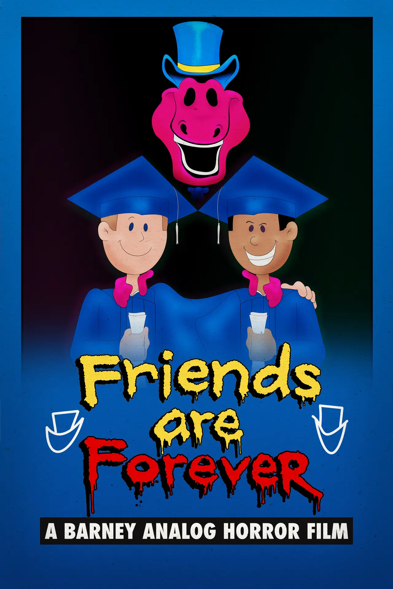 Plakat filmowy "Friends Are Forever: A Barney Analog Horror Film"