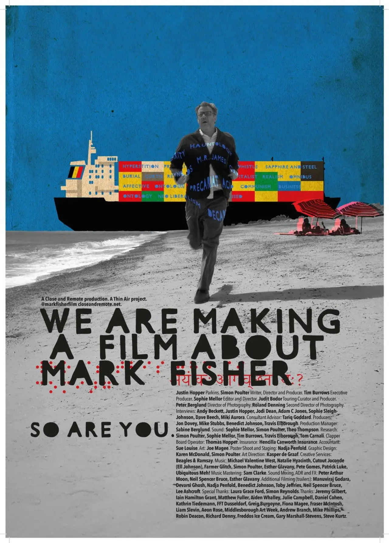 Plakat filmowy "We Are Making a Film About Mark Fisher"