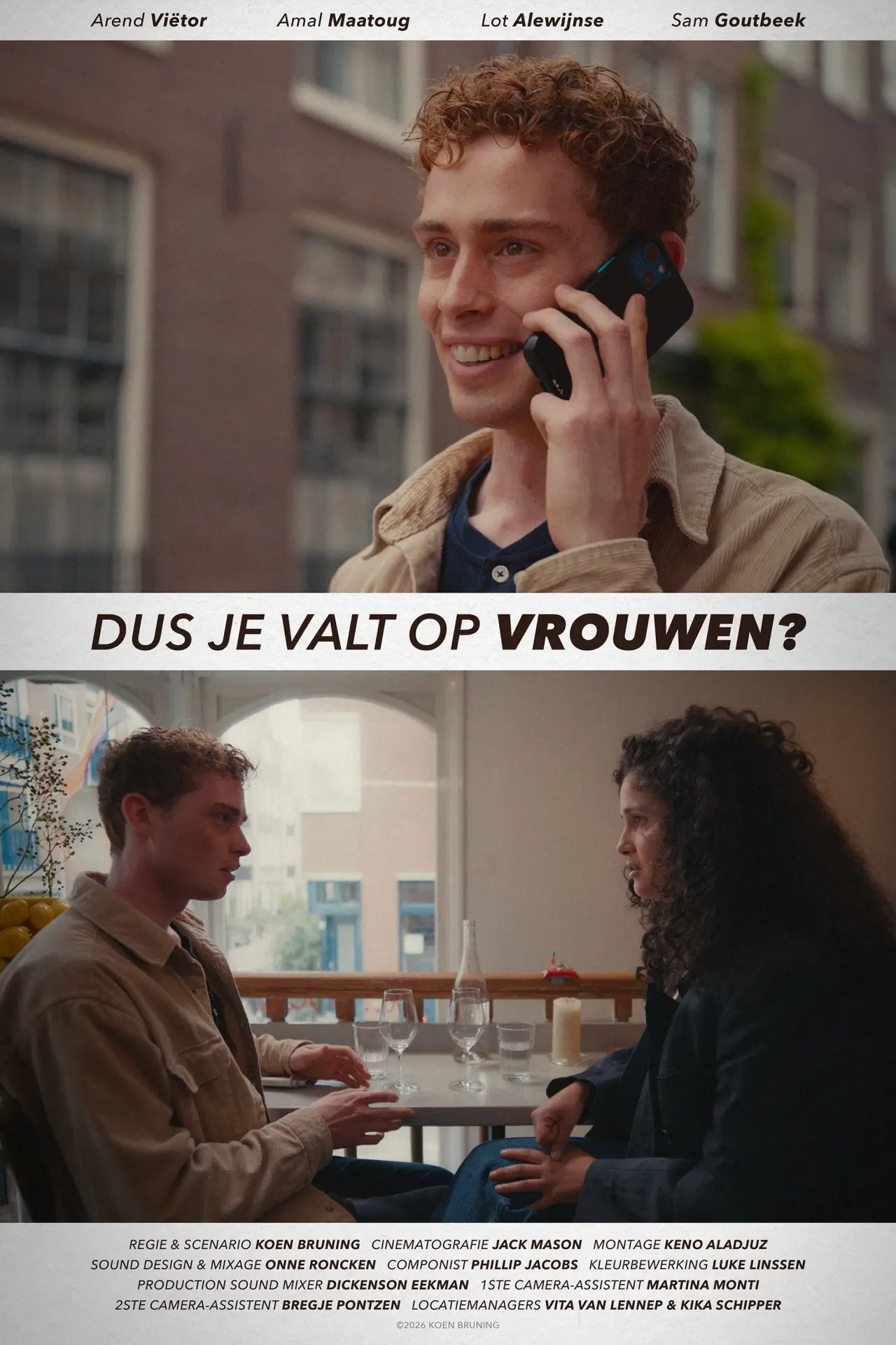 Plakat filmowy "Dus Je Valt Op Vrouwen?"