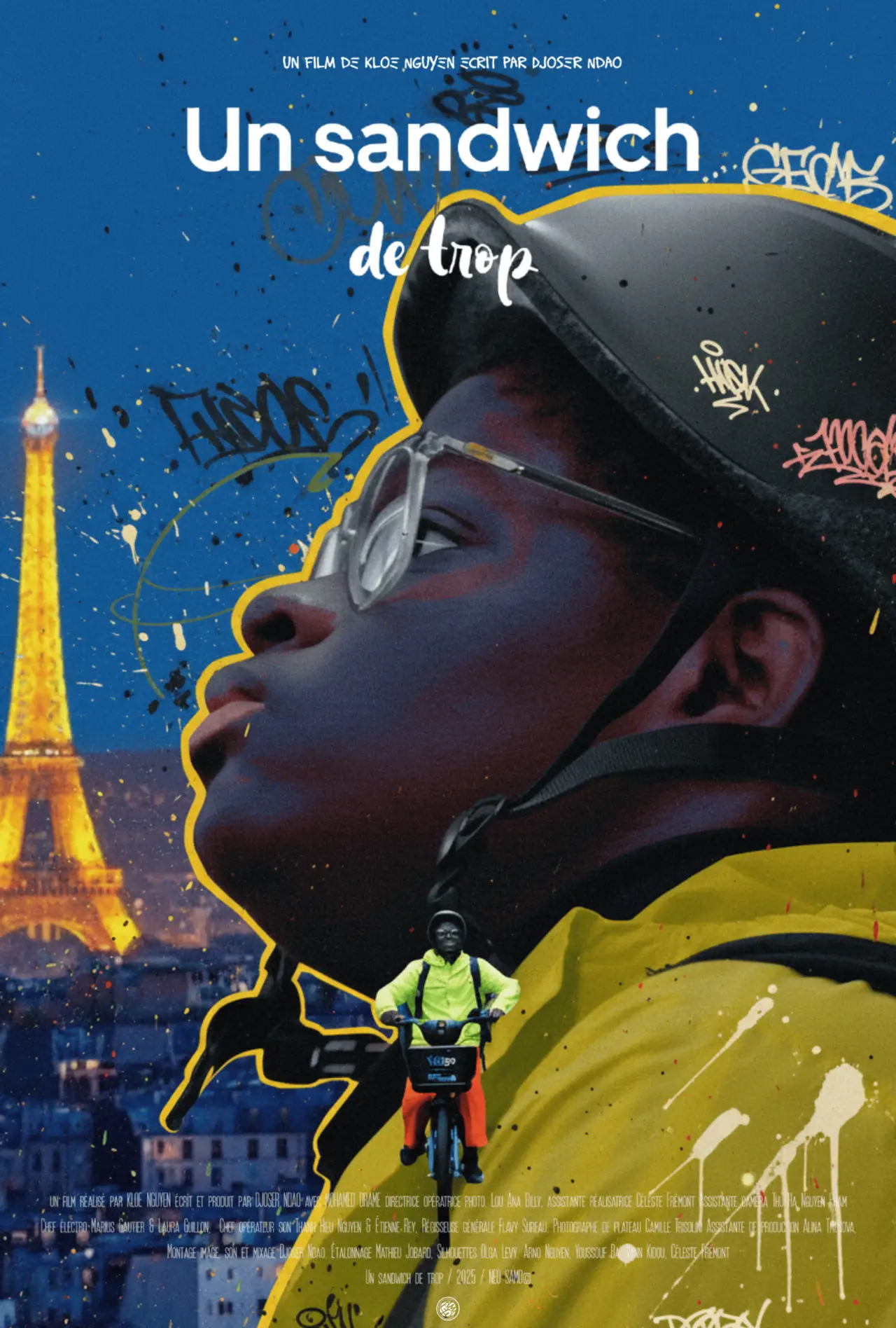 Plakat filmowy "Un sandwich de trop"