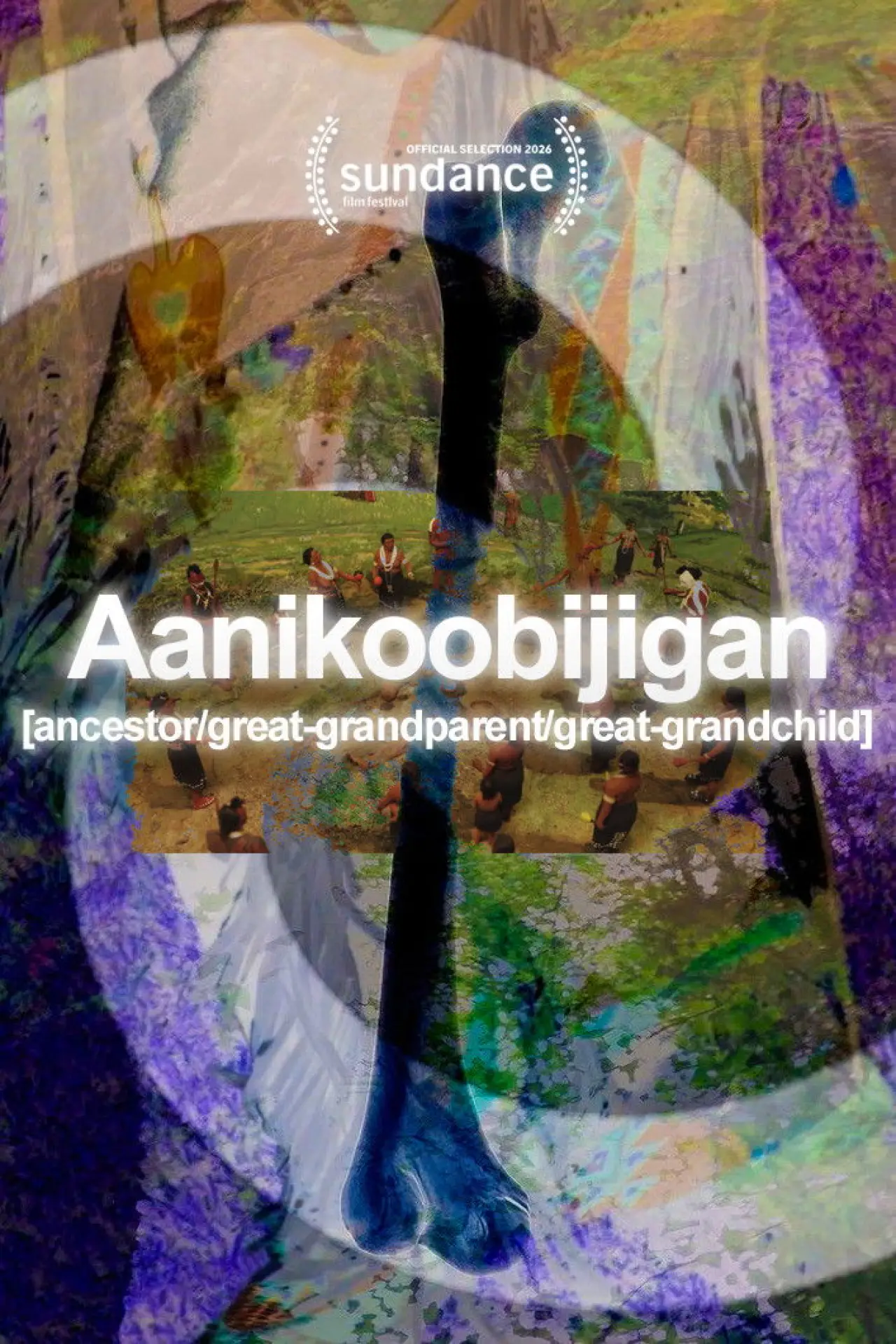 Plakat filmowy "Aanikoobijigan [ancestor/great-grandparent/great-grandchild]"