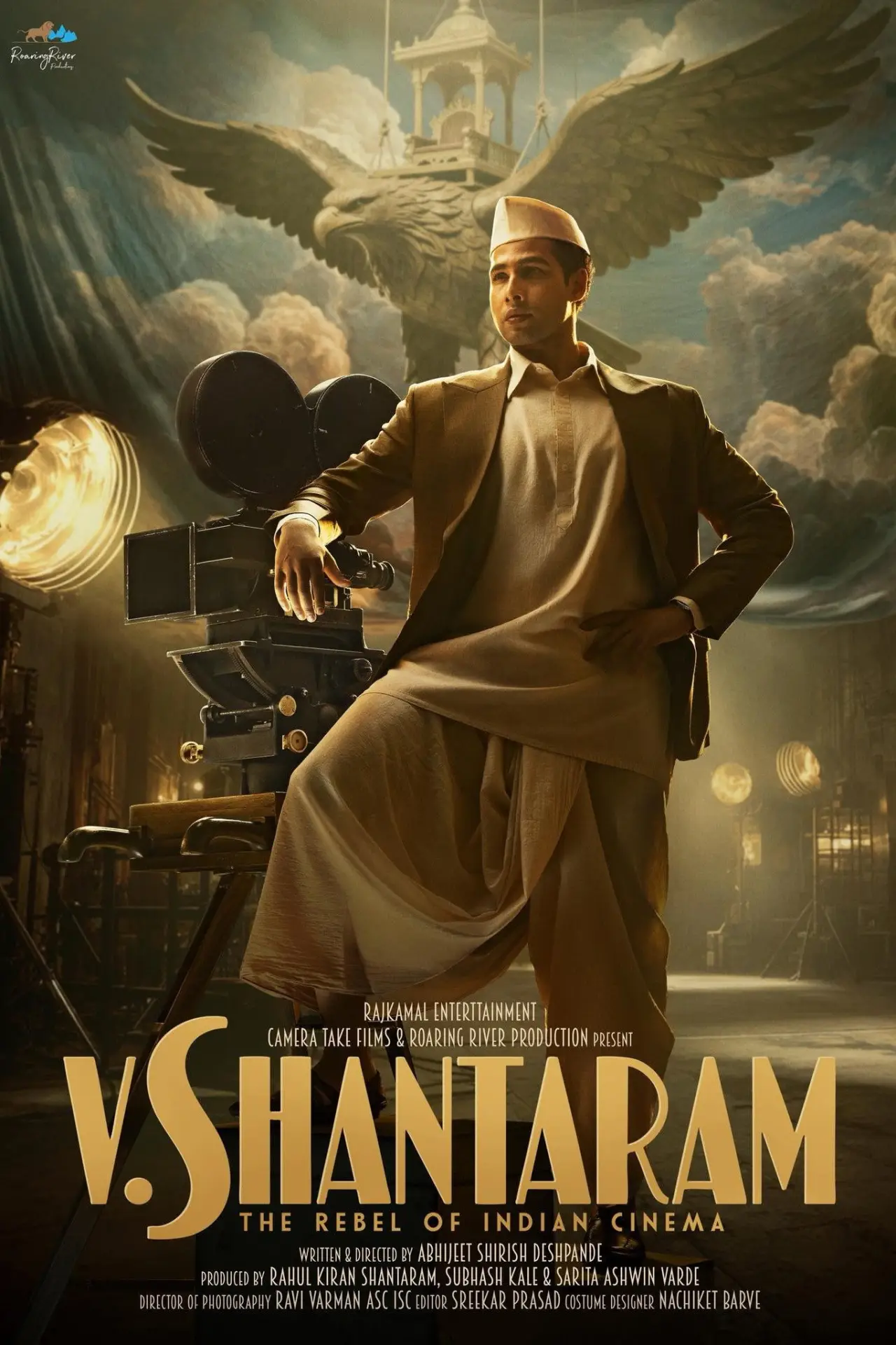 Plakat filmowy "V. Shantaram"