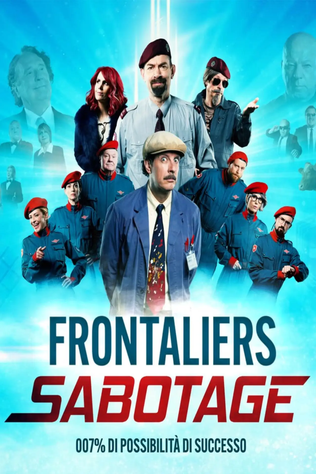 Plakat filmowy "Frontaliers Sabotage"