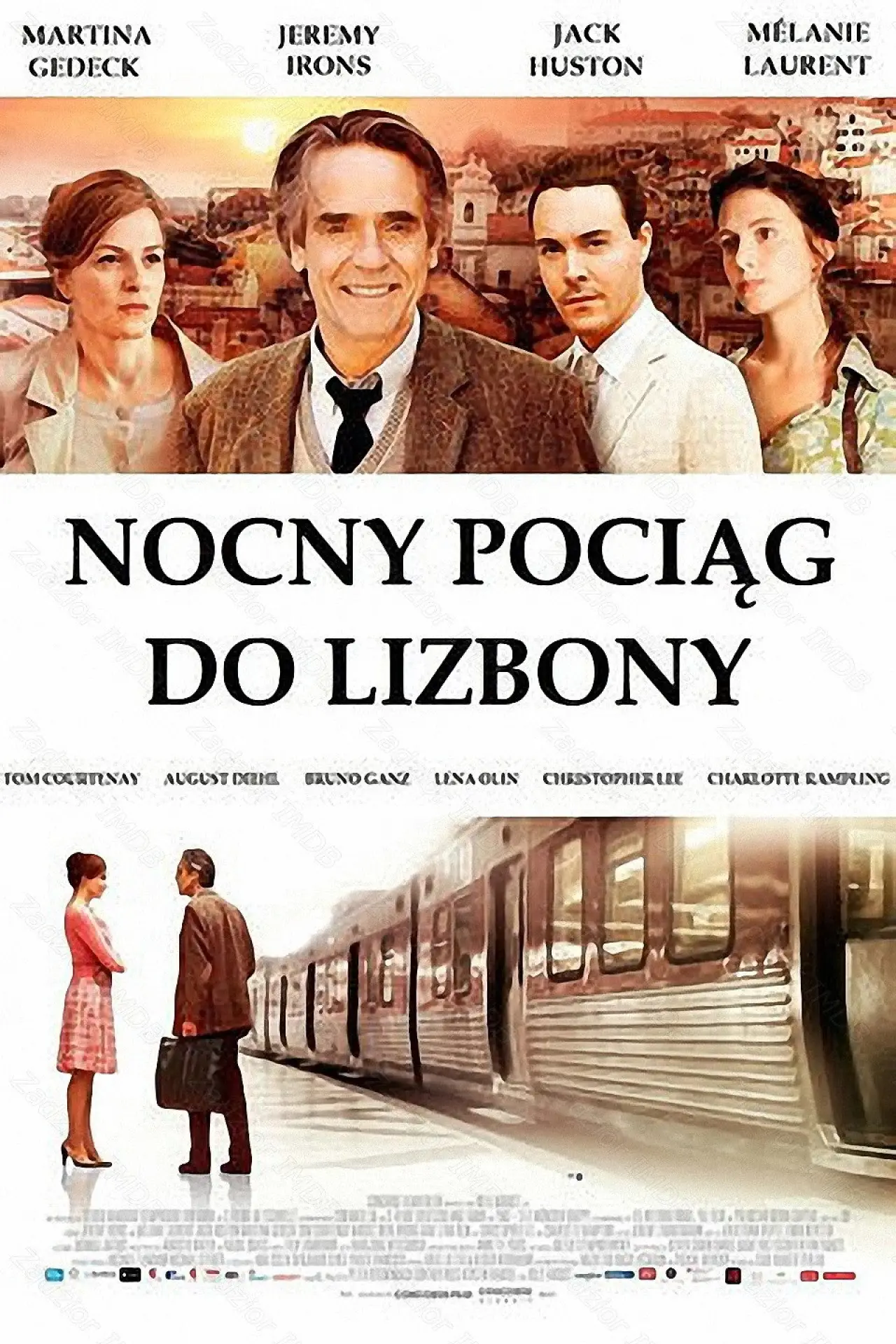 Plakat filmowy "Nocny pociąg do Lizbony"