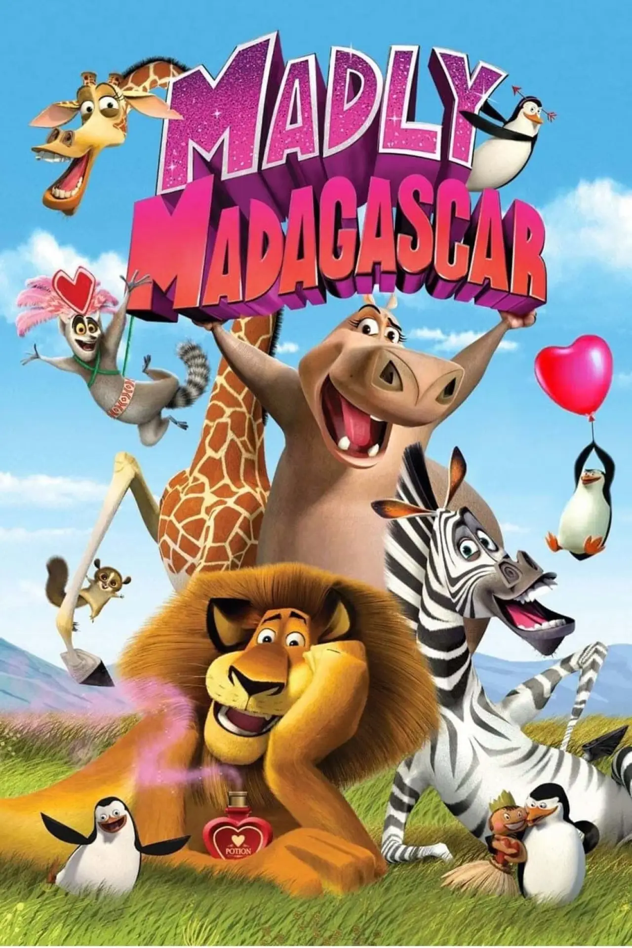 Plakat filmowy "Zakochany Madagaskar"