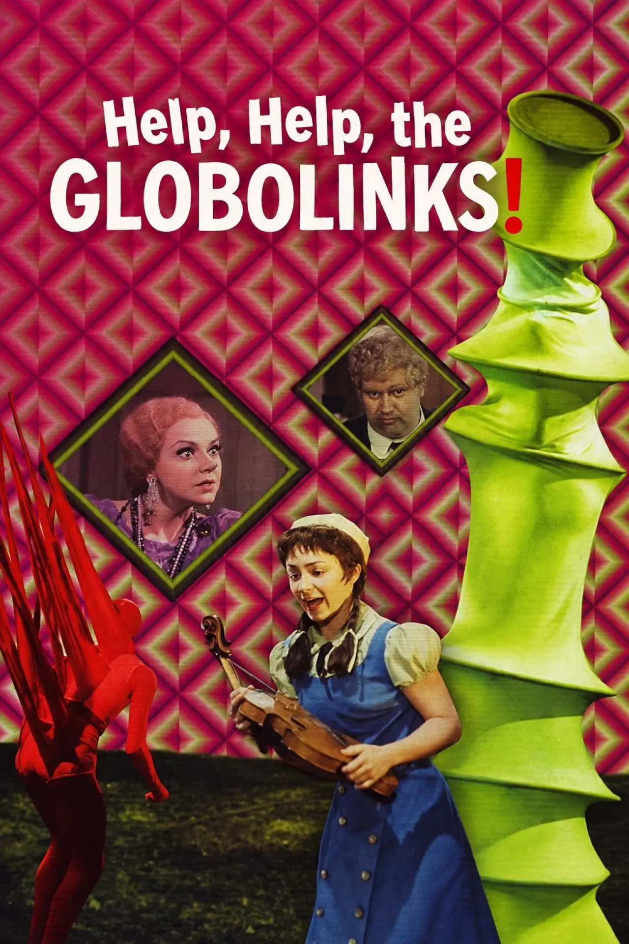 Plakat filmowy "Hilfe, Hilfe, die Globolinks!"