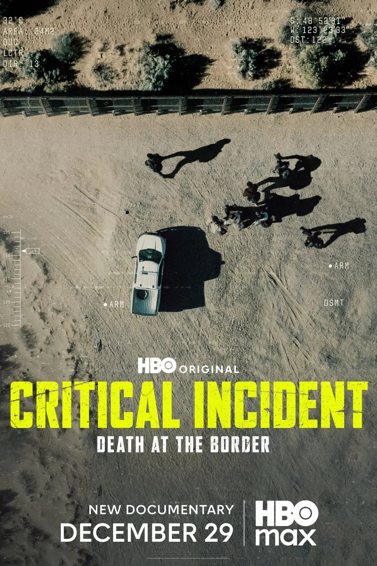Plakat filmowy "Incydent krytyczny: Śmierć na granicy"