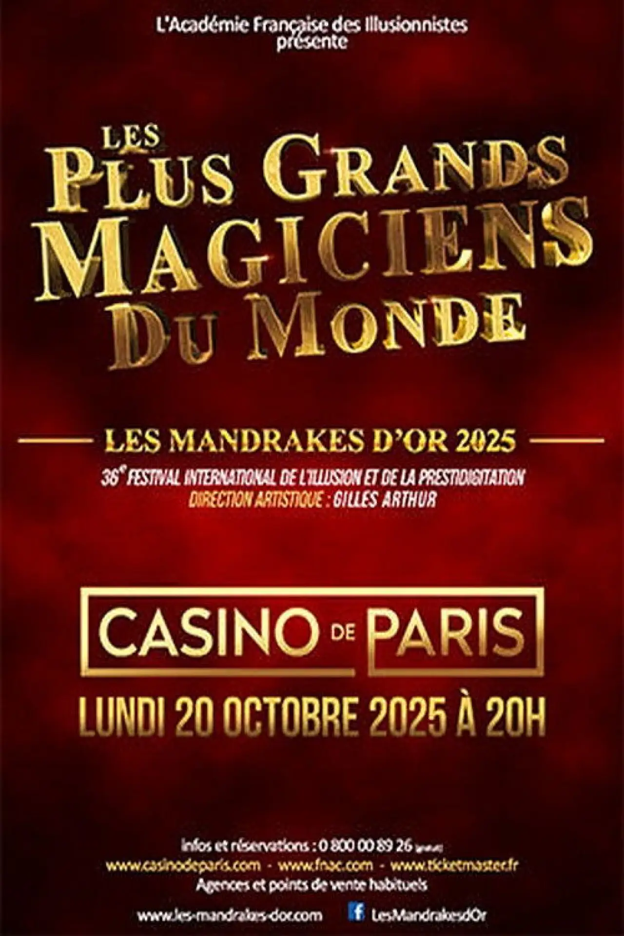Plakat filmowy "Les plus grands magiciens du monde - Les Mandrakes d