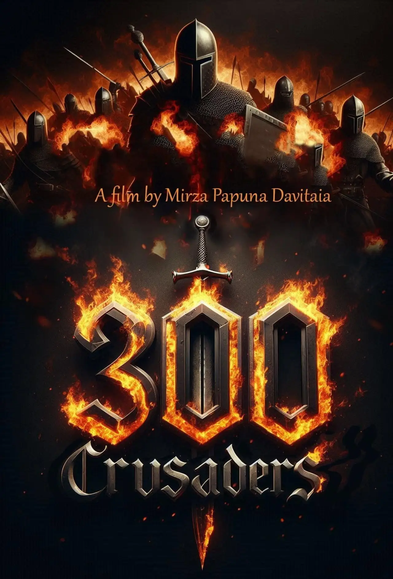 Plakat filmowy "300 ჯვაროსანი"