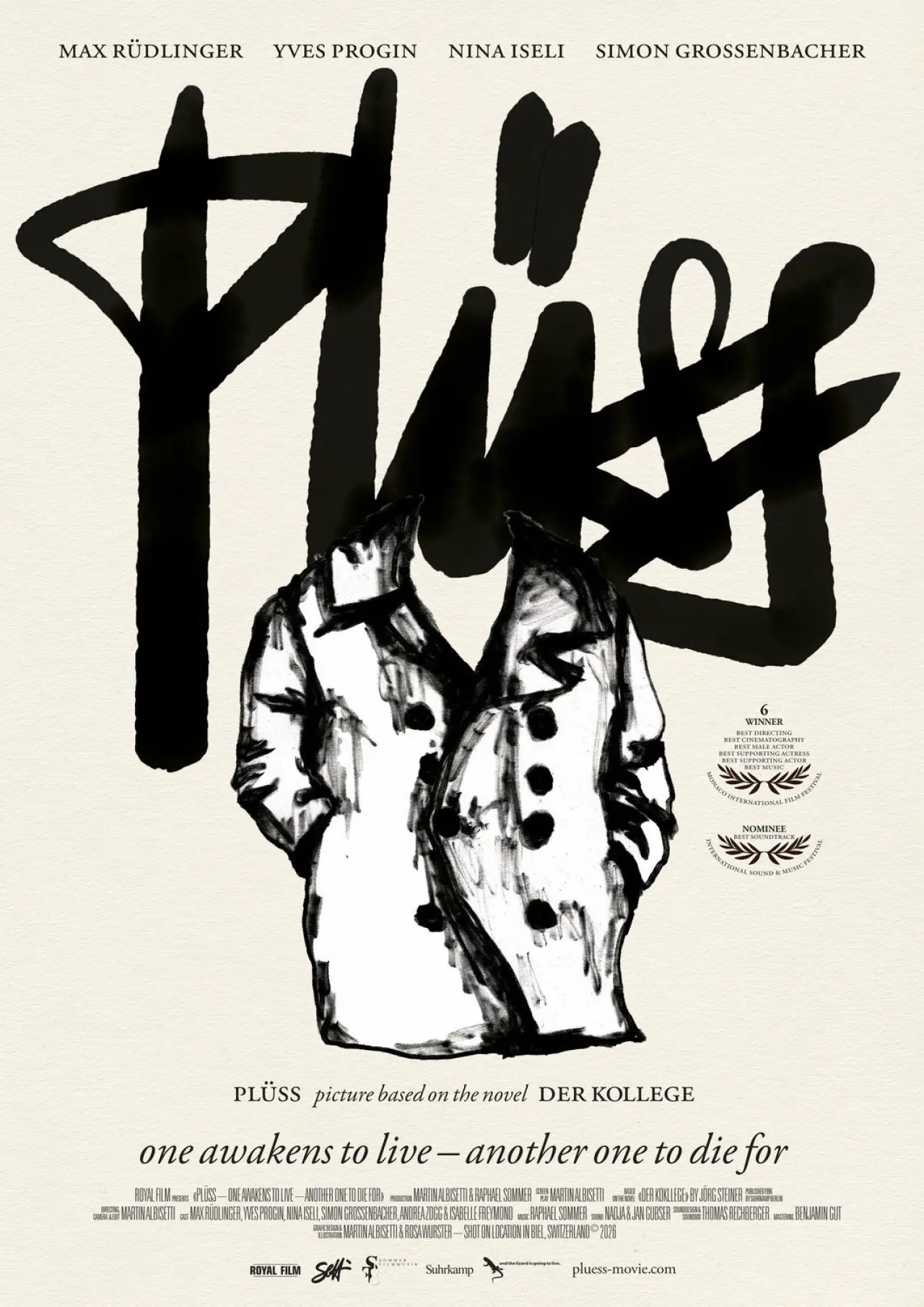 Plakat filmowy "Plüss – one awakens to live, another to die for"