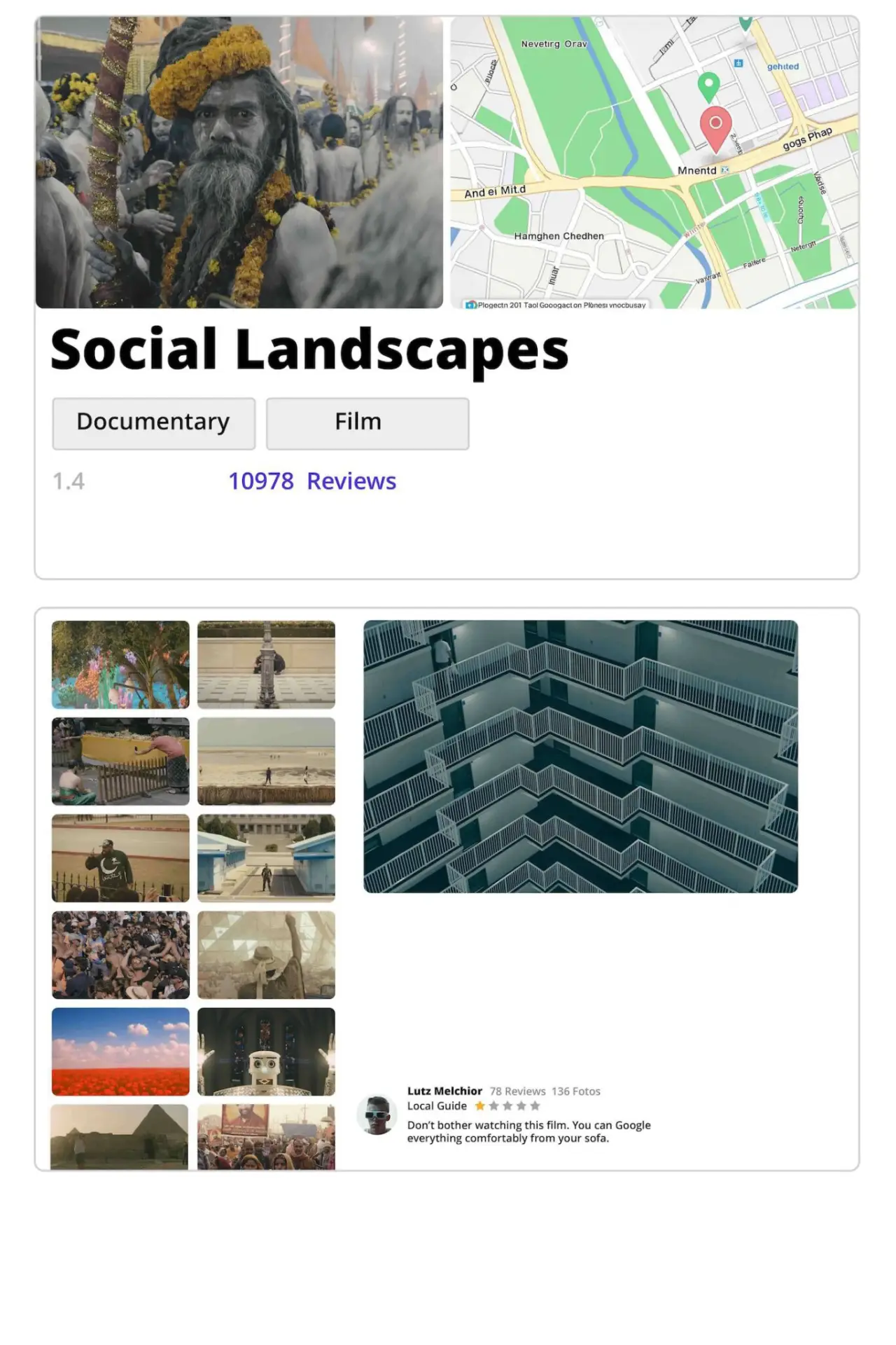 Plakat filmowy "Social Landscapes"