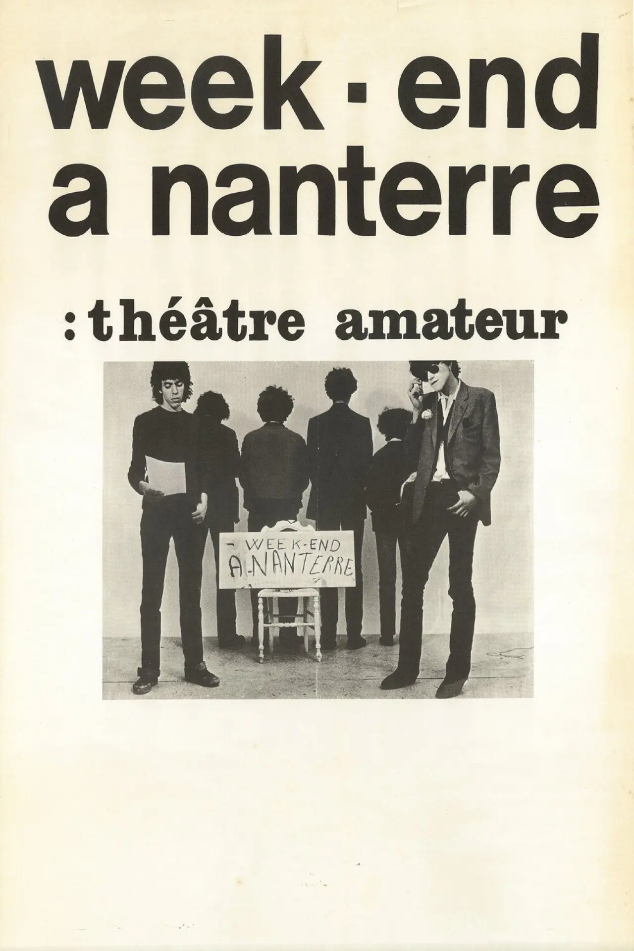 Plakat filmowy "Week-end à Nanterre"