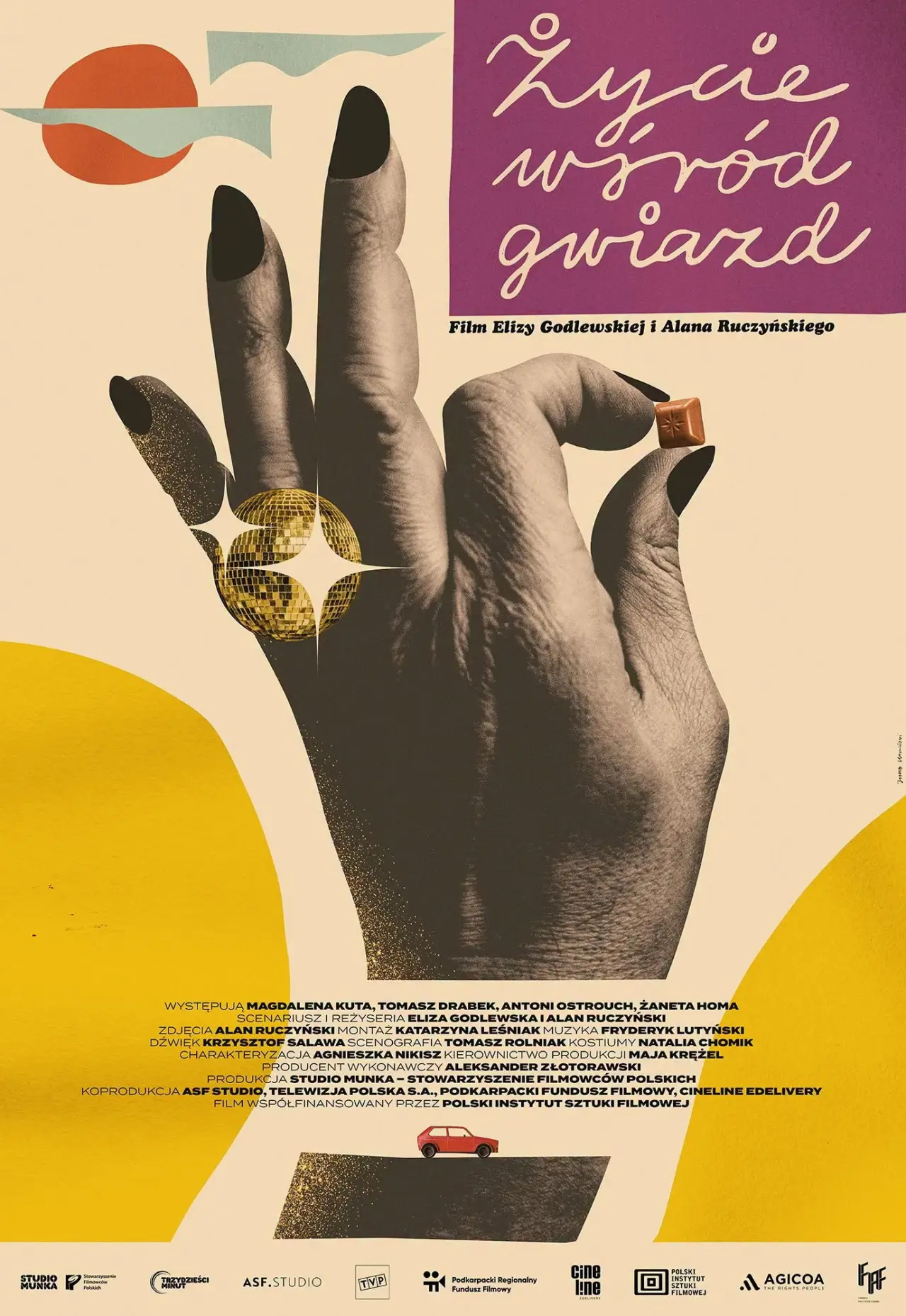 Plakat filmowy "Życie wśród gwiazd"
