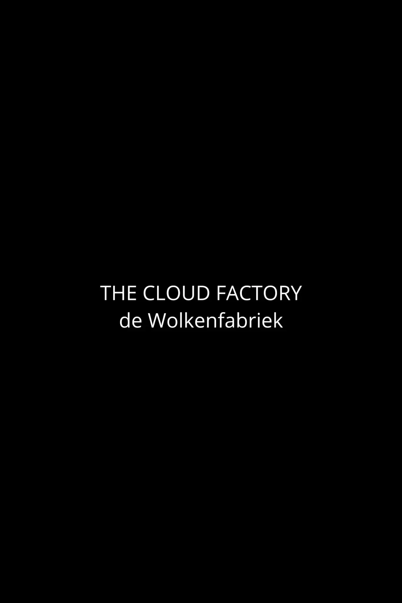 Plakat filmowy "De wolkenfabriek"