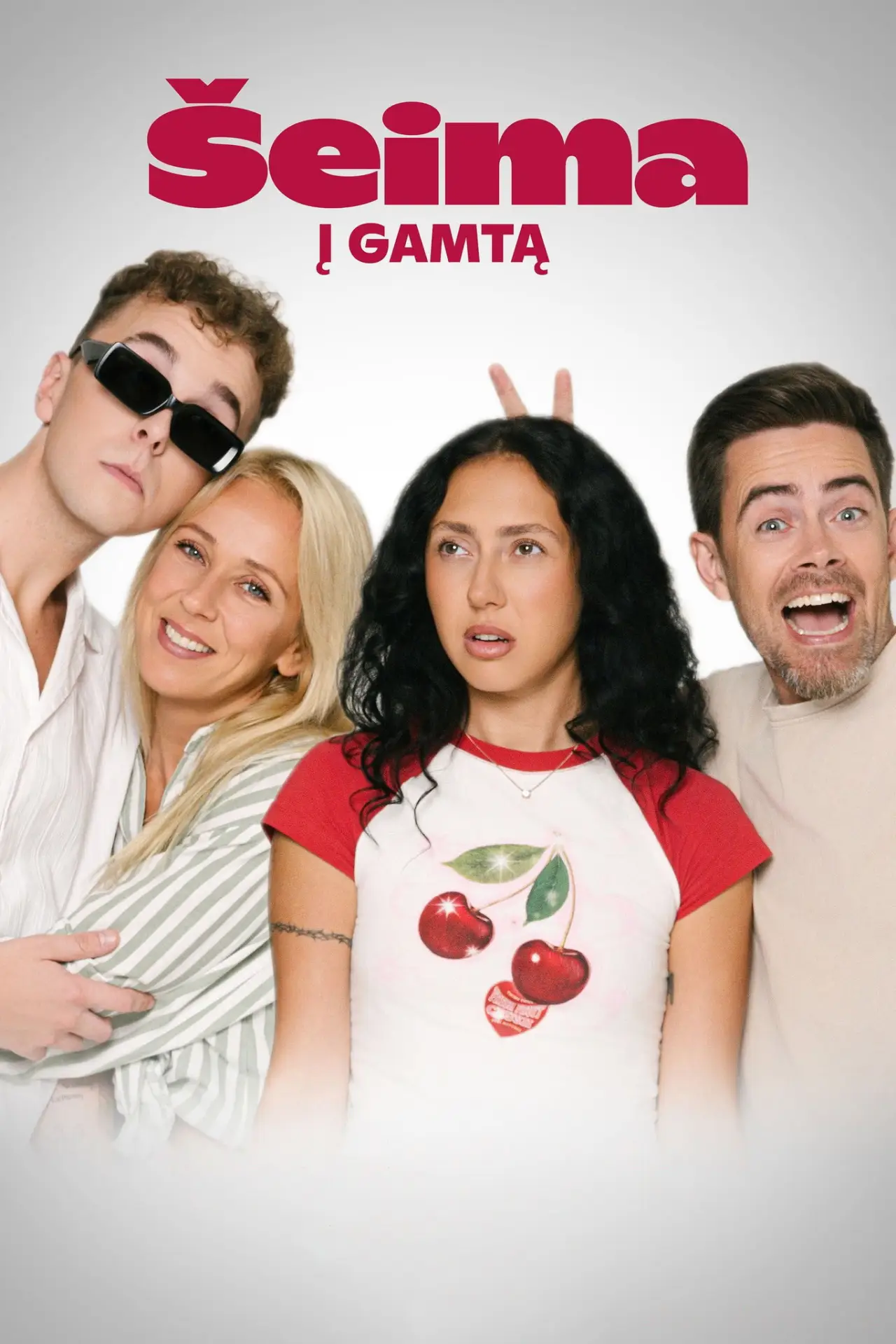 Plakat filmowy "Šeima į gamtą"