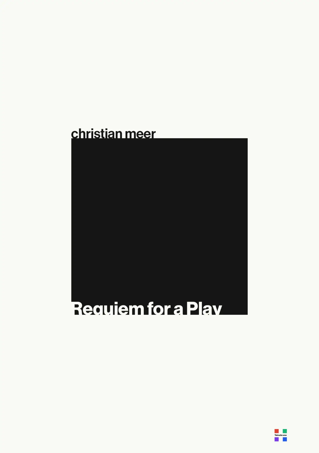 Plakat filmowy "Requiem For a Play"