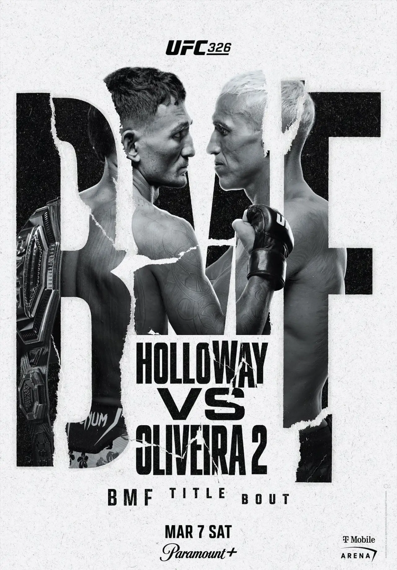 Plakat filmowy "UFC 326: Holloway vs. Oliveira 2"
