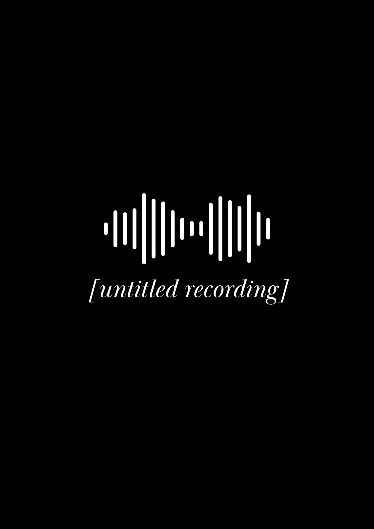 Plakat filmowy "untitled recording"