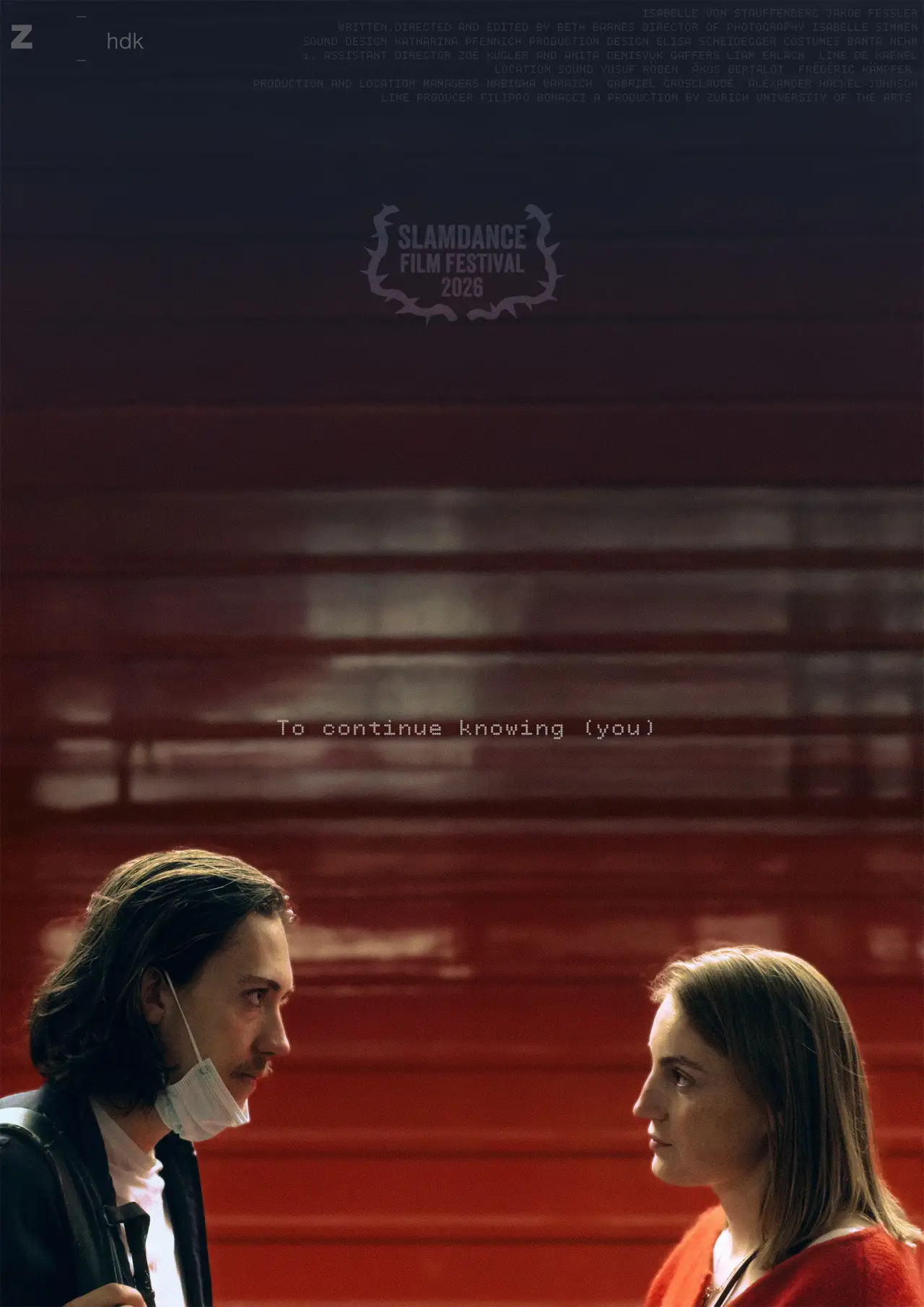 Plakat filmowy "To continue knowing (you)"