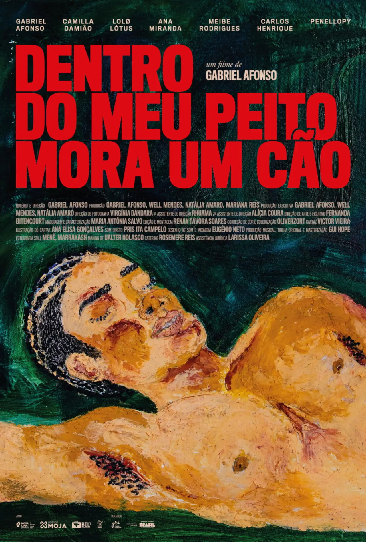 Plakat filmowy "Dentro do meu peito mora um cão"