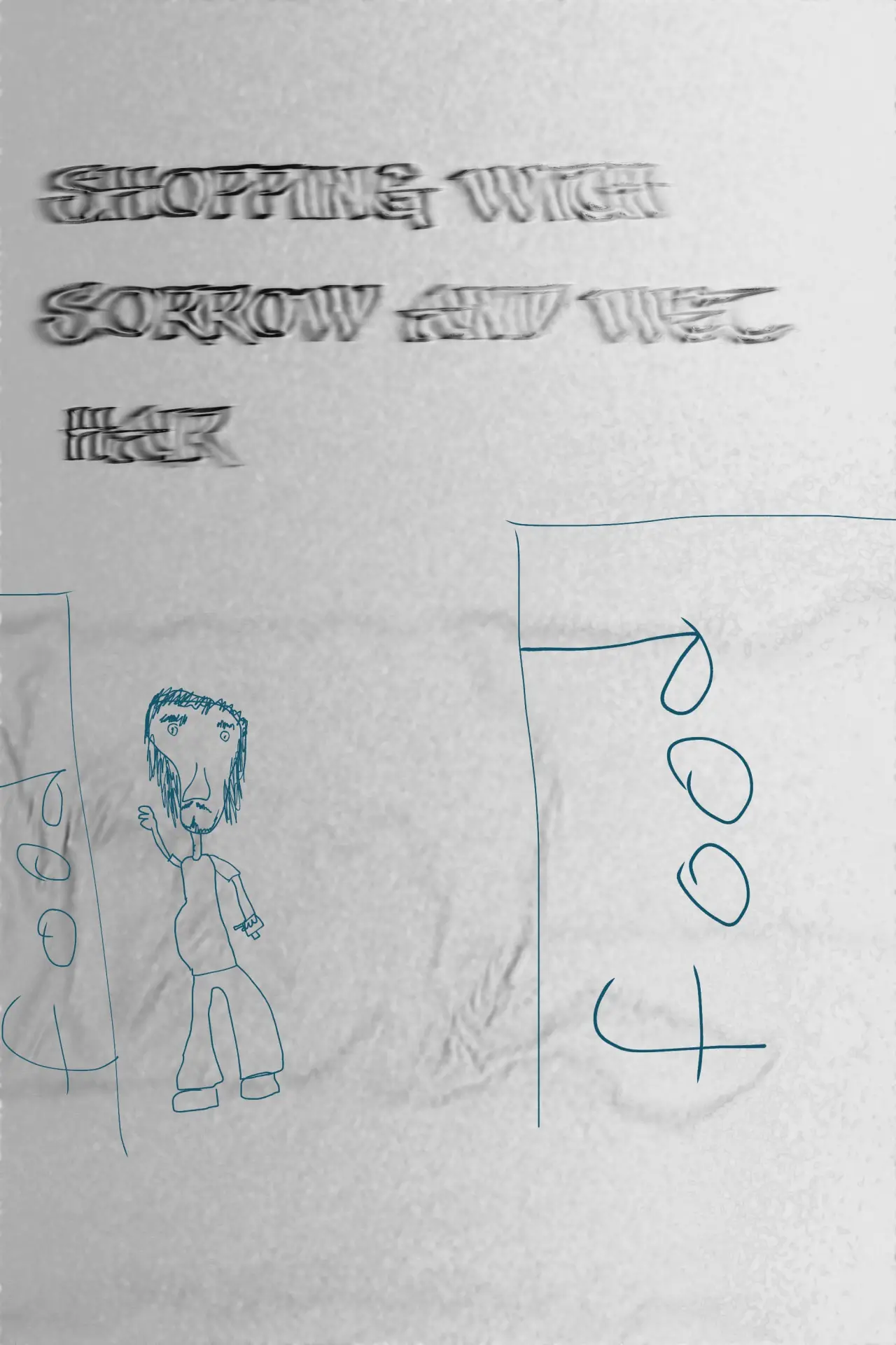 Plakat filmowy "Shopping with sorrow and wet hair"