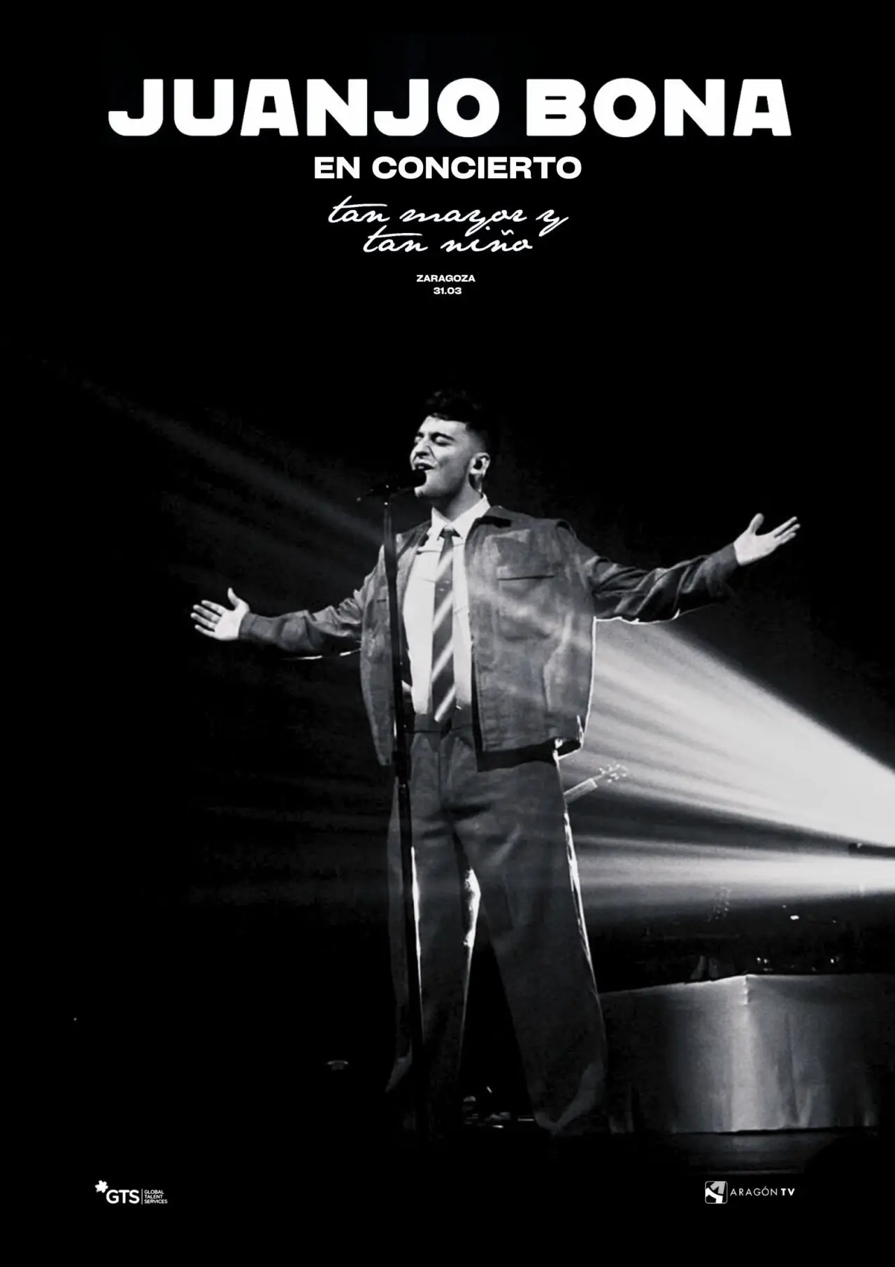 Plakat filmowy "Juanjo Bona: Tan Mayor y Tan Niño"